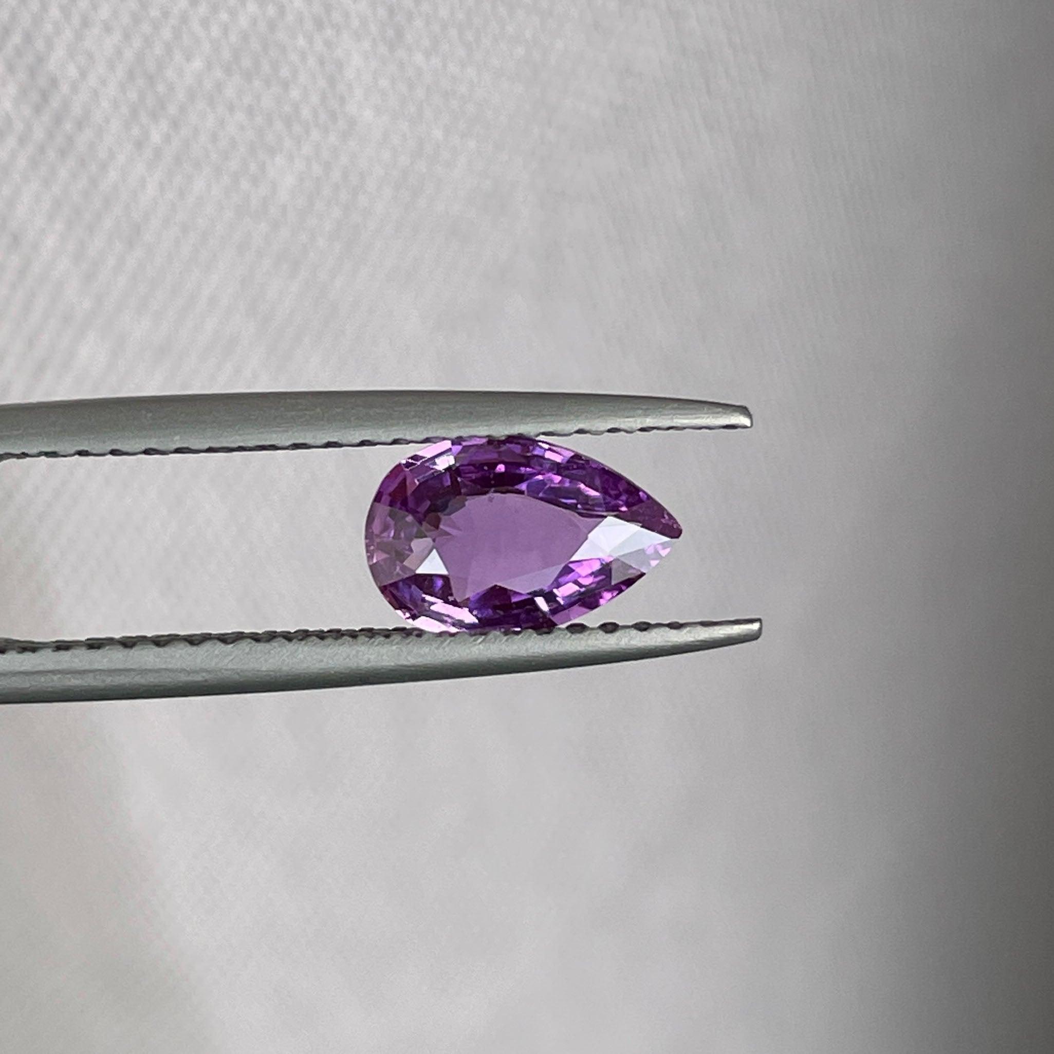 loose purple sapphire