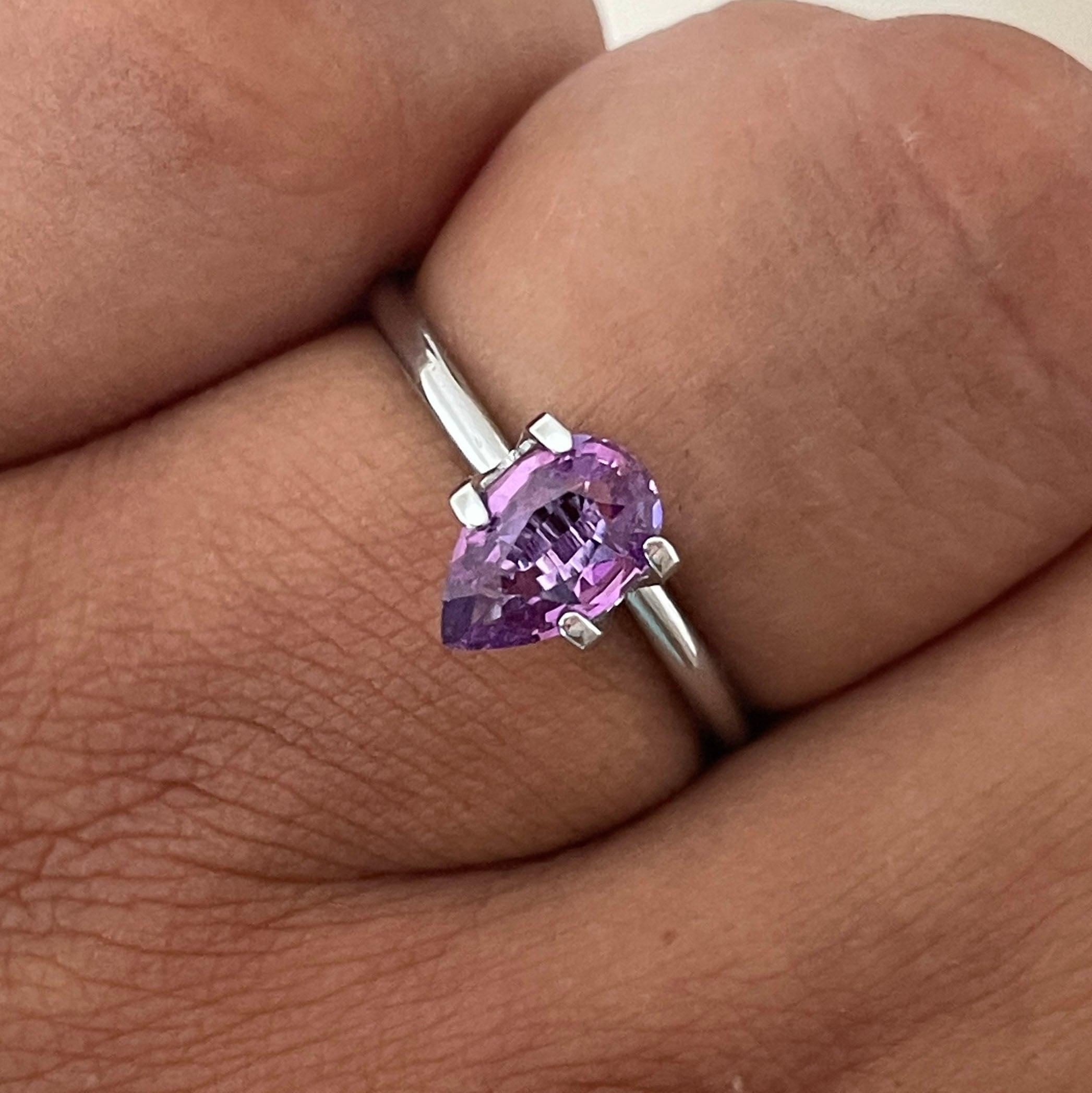 loose purple sapphire