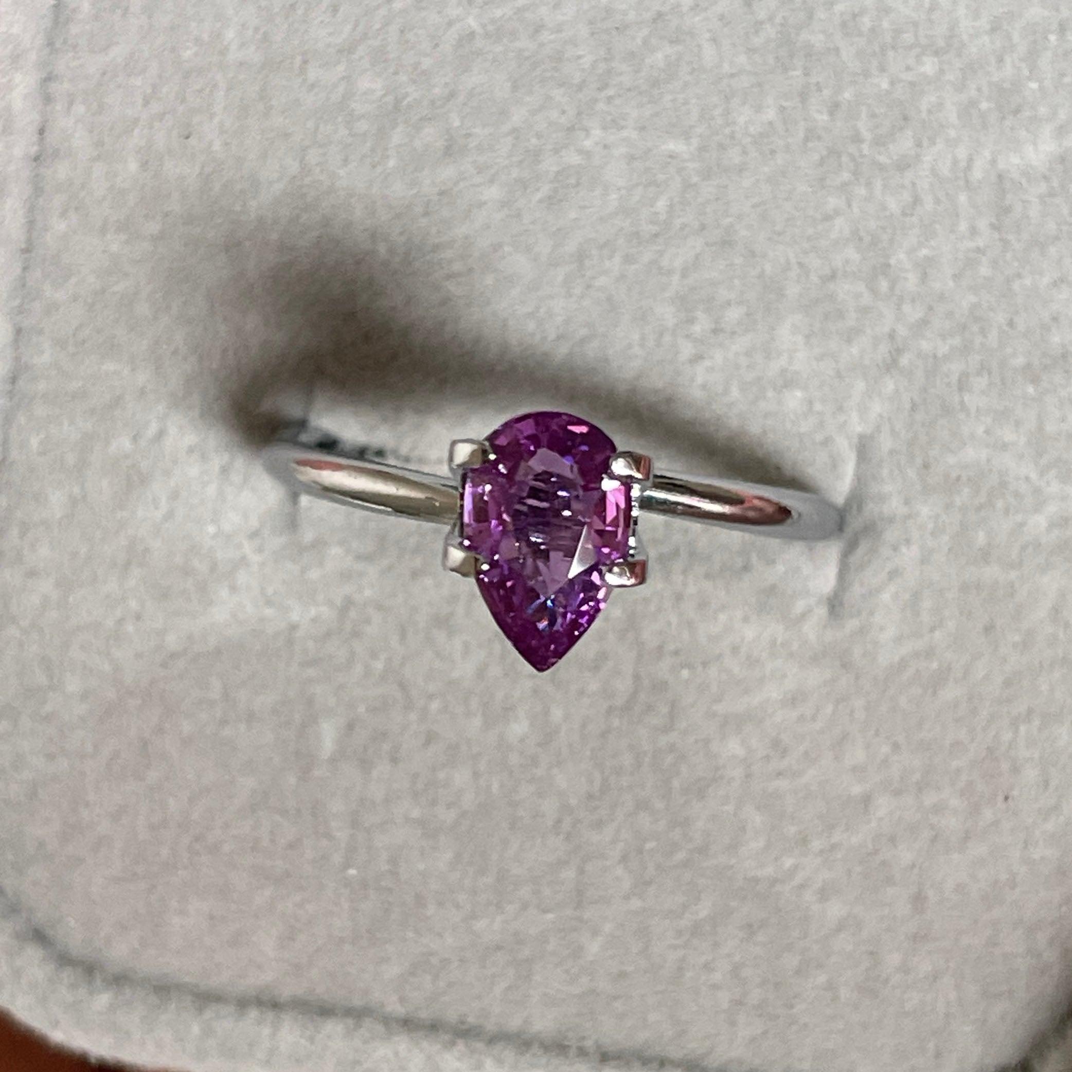 loose purple sapphire
