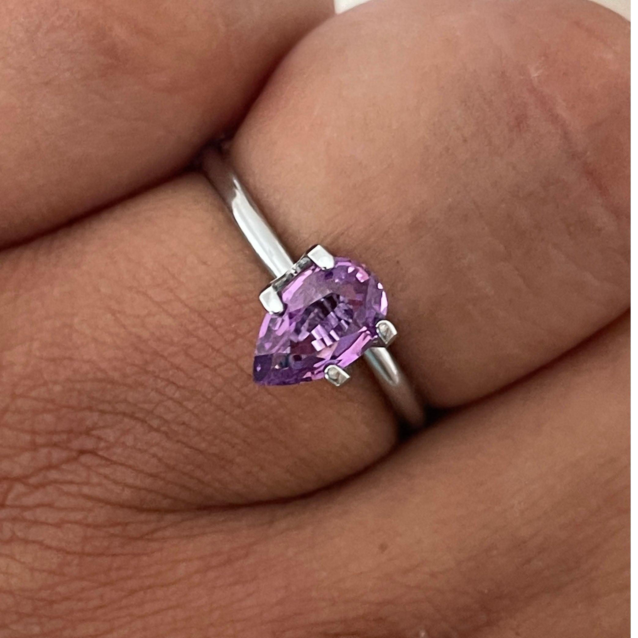loose purple sapphire