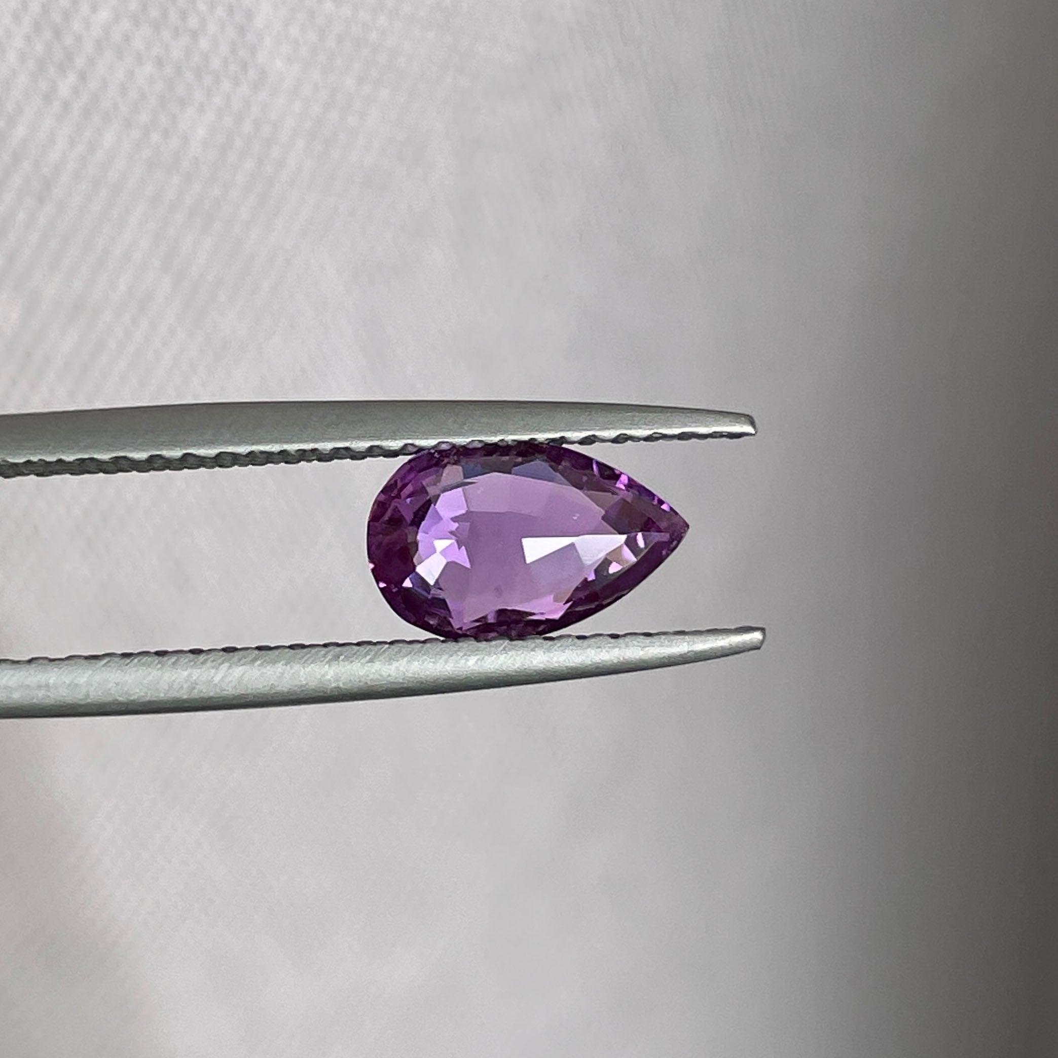 loose purple sapphire