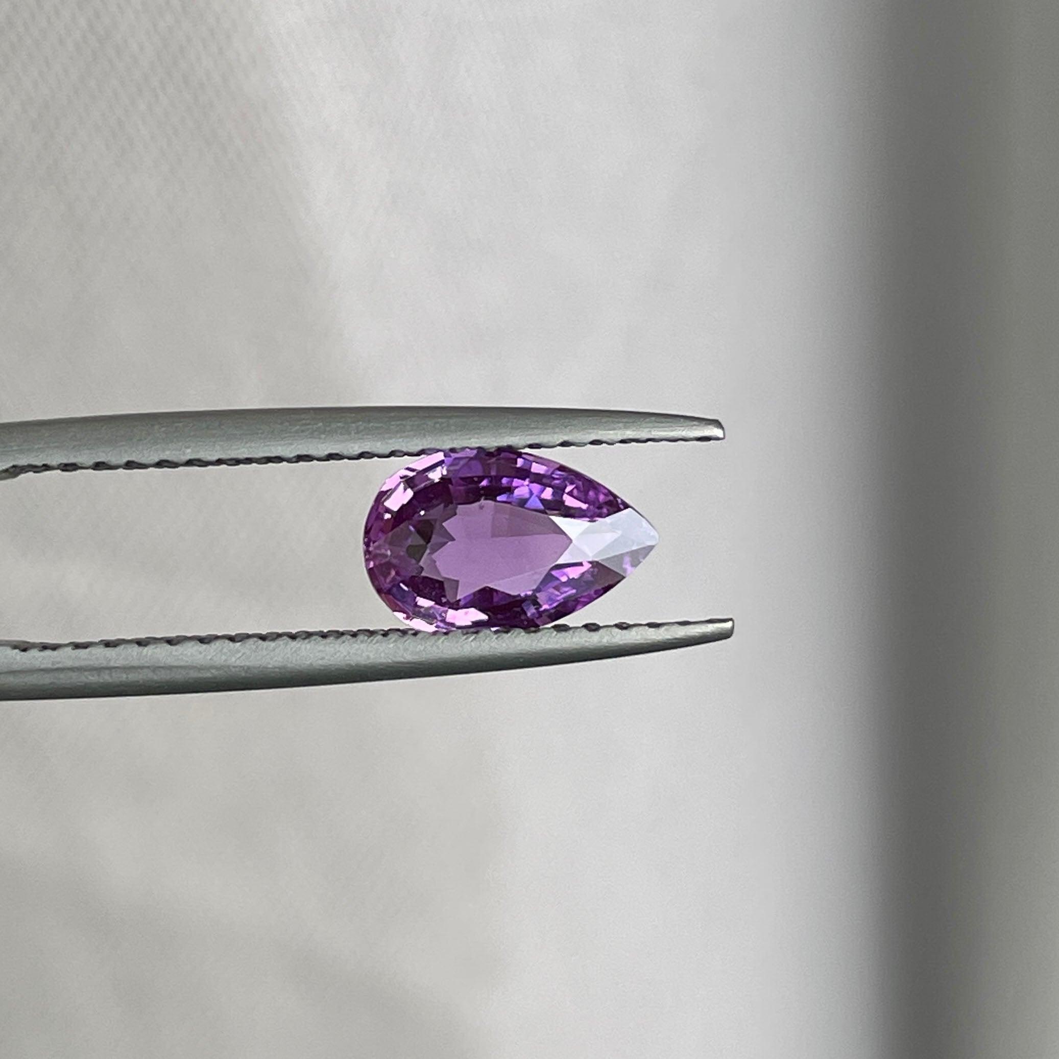 loose purple sapphire