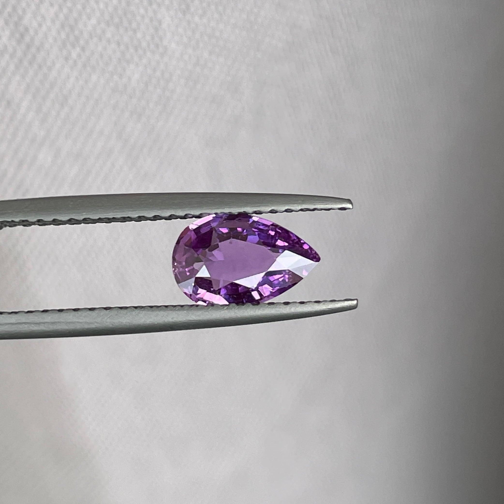 loose purple sapphire