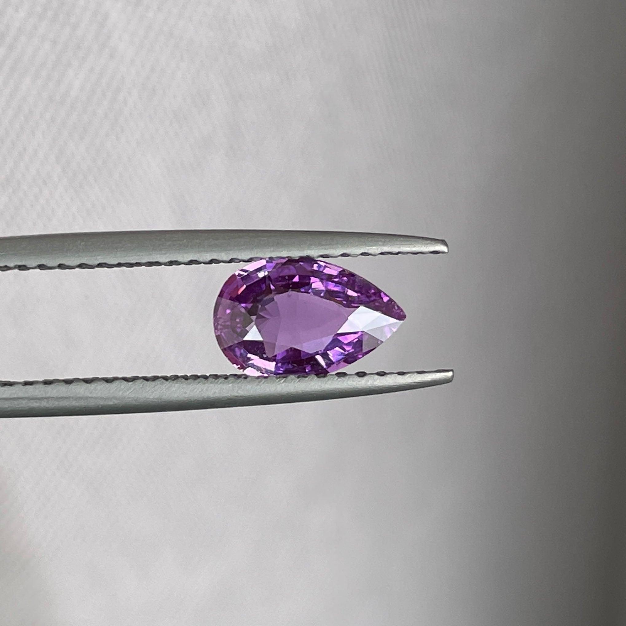 loose purple sapphire