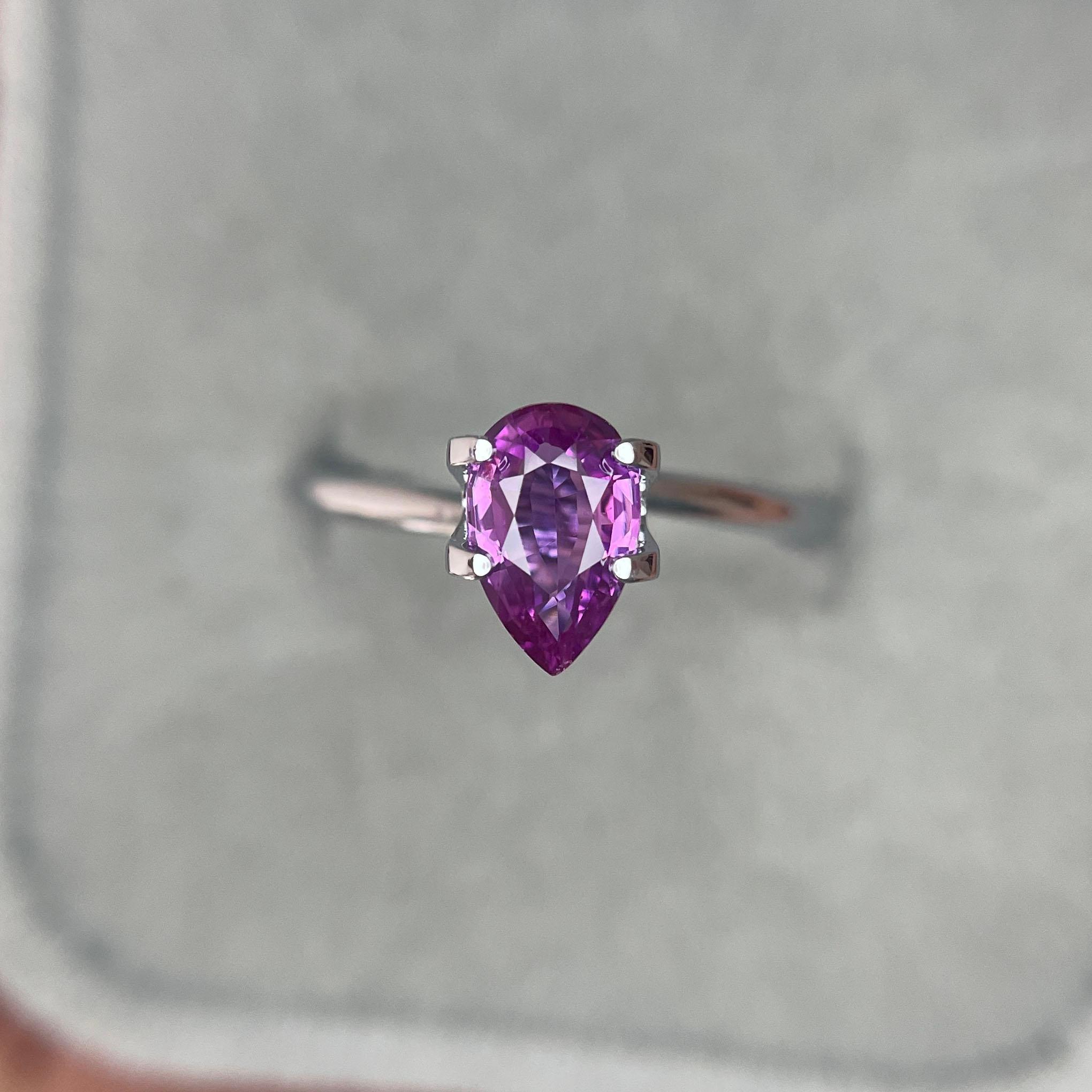 loose purple sapphire