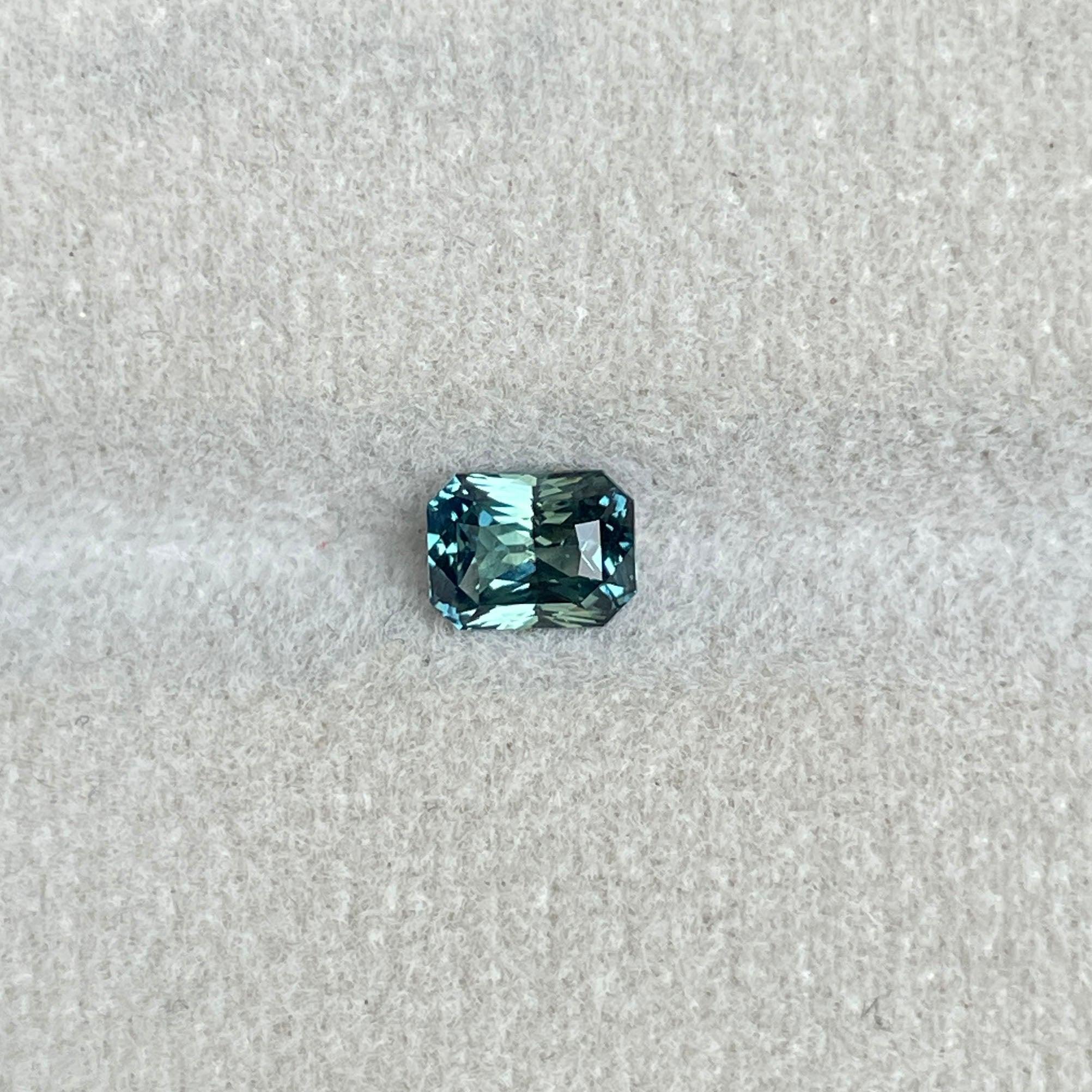 loose teal sapphire