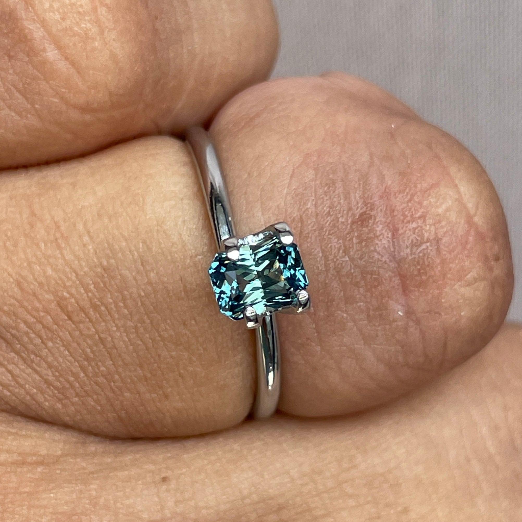 loose teal sapphire