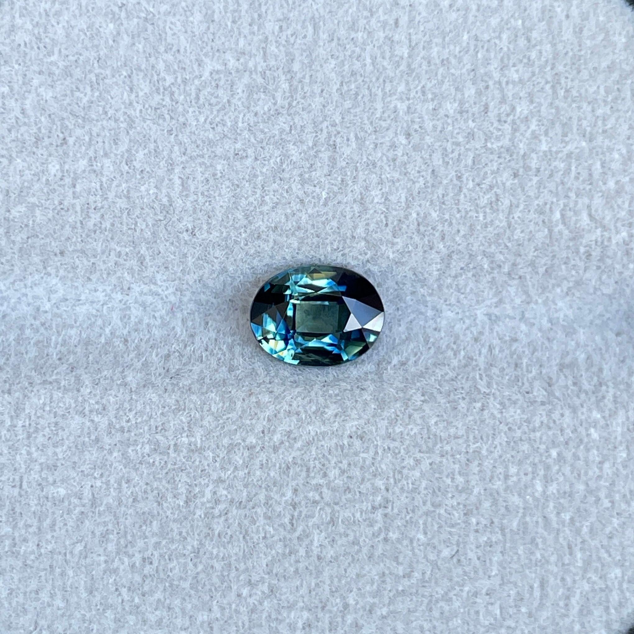 natural blue green sapphire