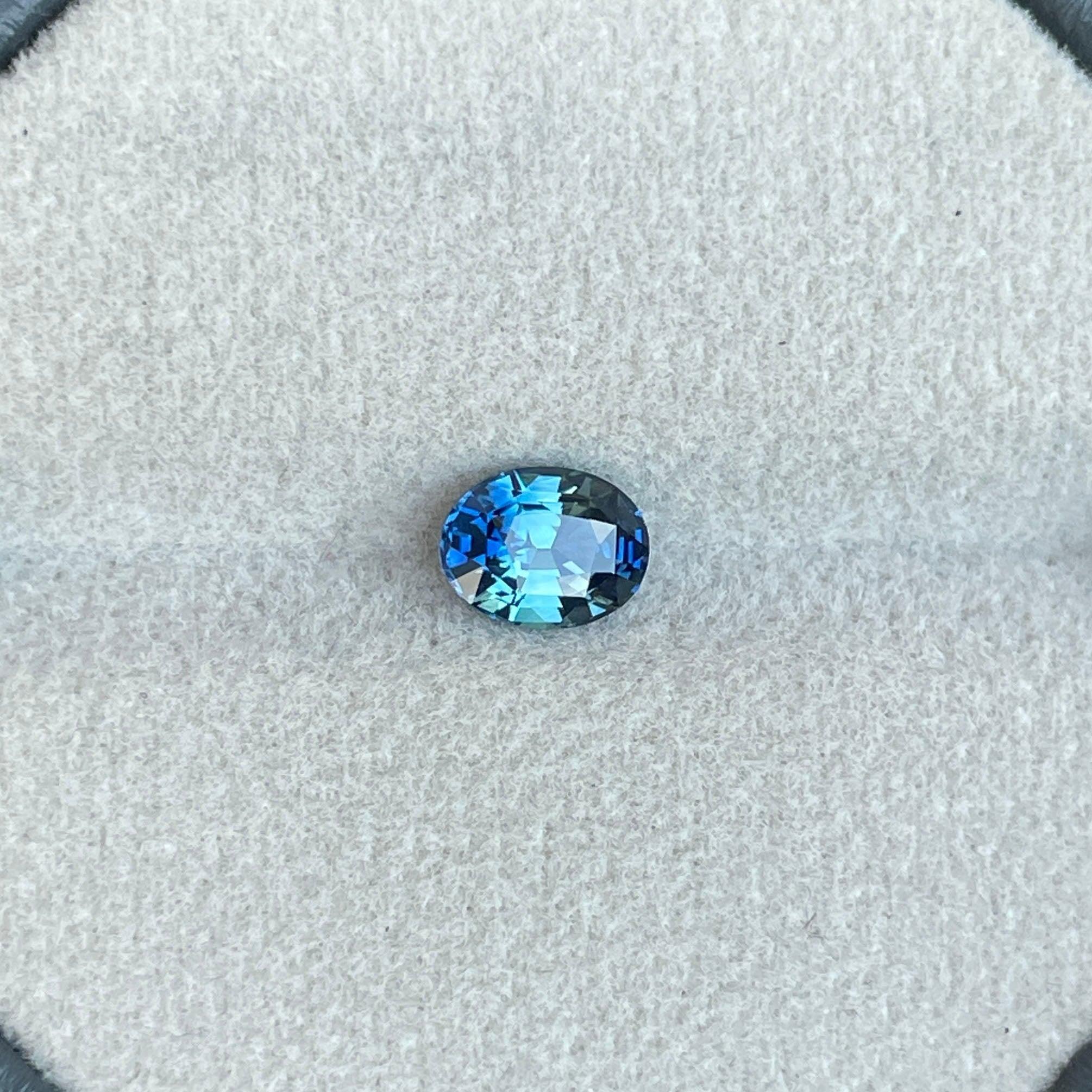 natural blue green sapphire