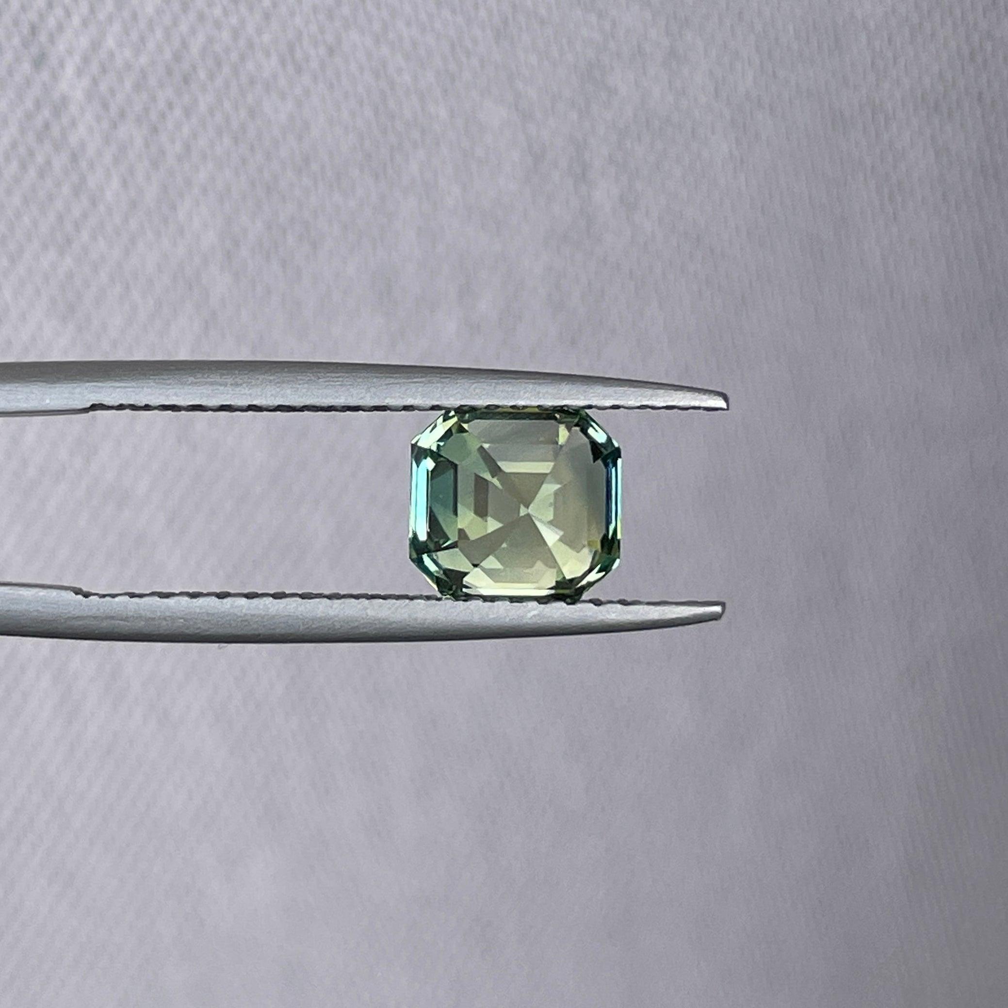 natural blue green sapphire