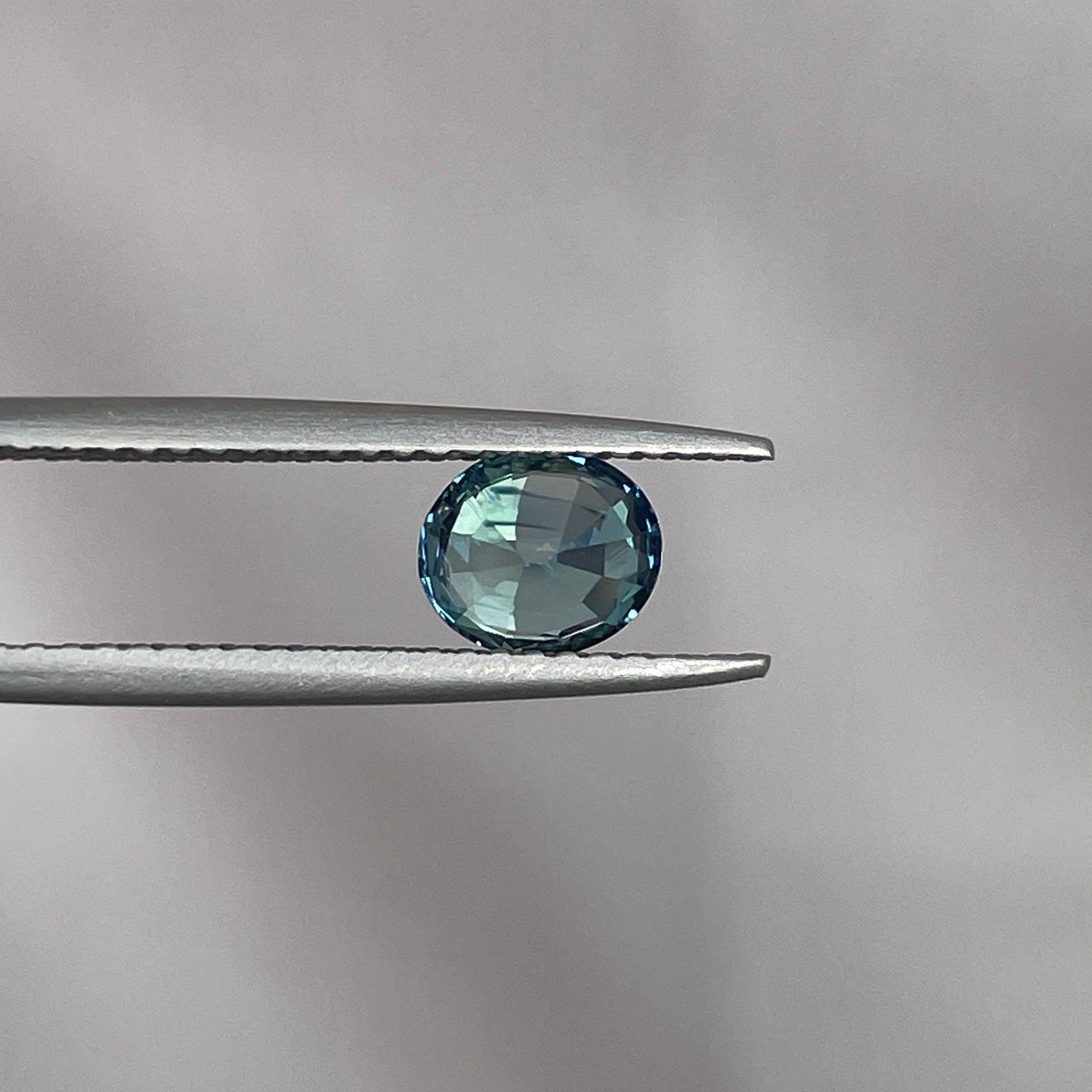 natural blue green sapphire