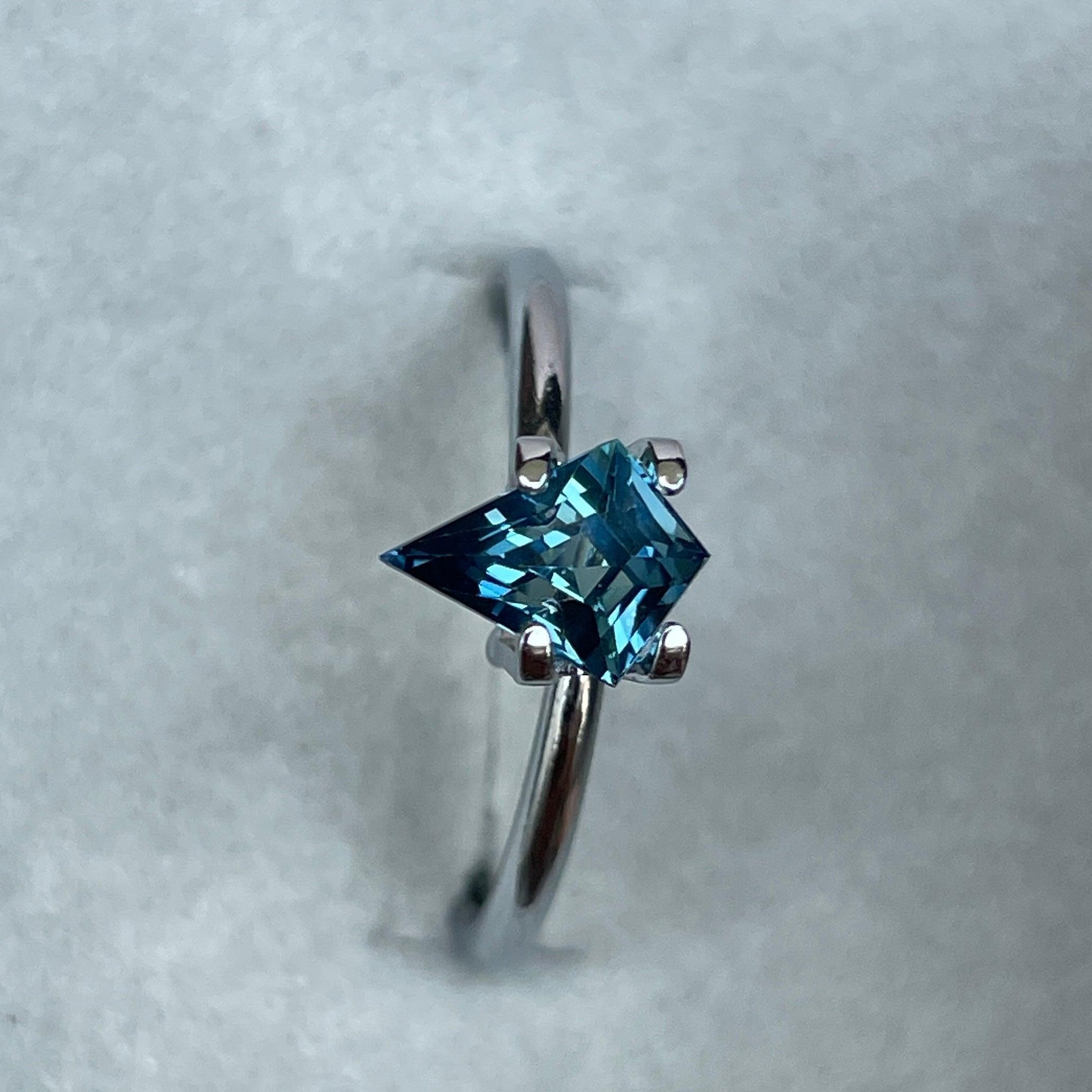 natural blue green sapphire