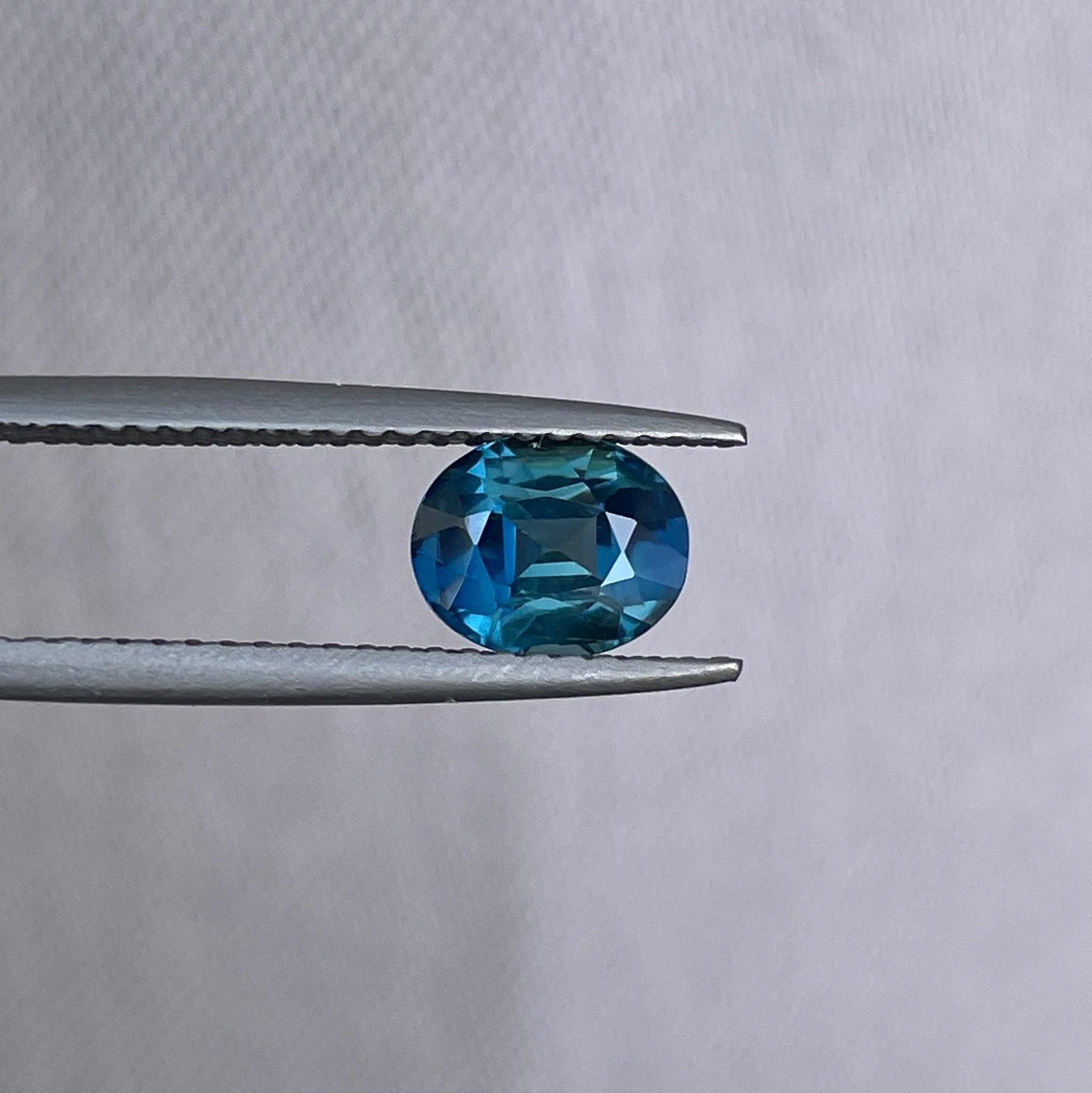 natural blue green sapphire