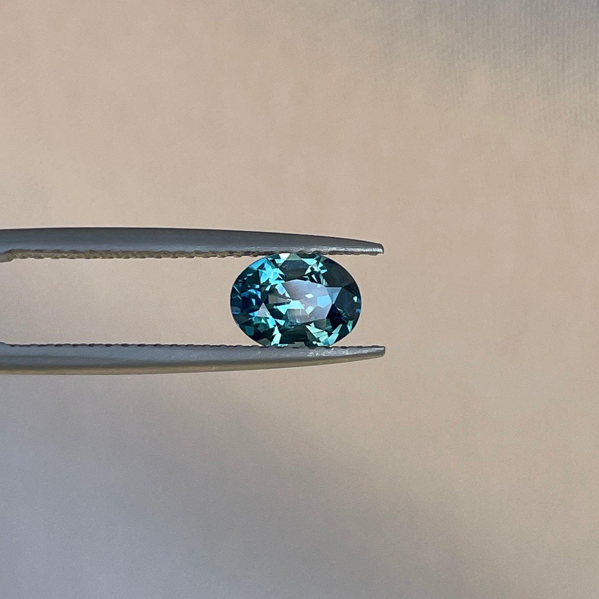 natural blue green sapphire