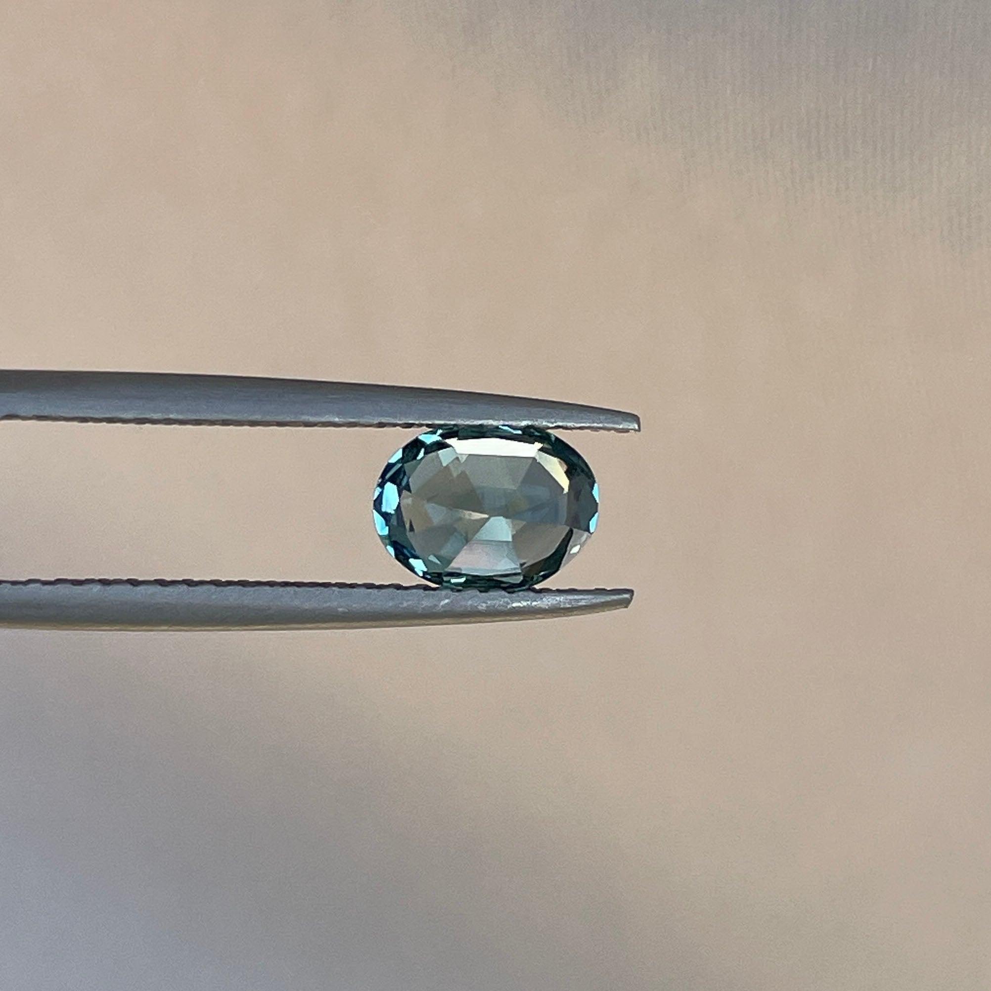 natural blue green sapphire
