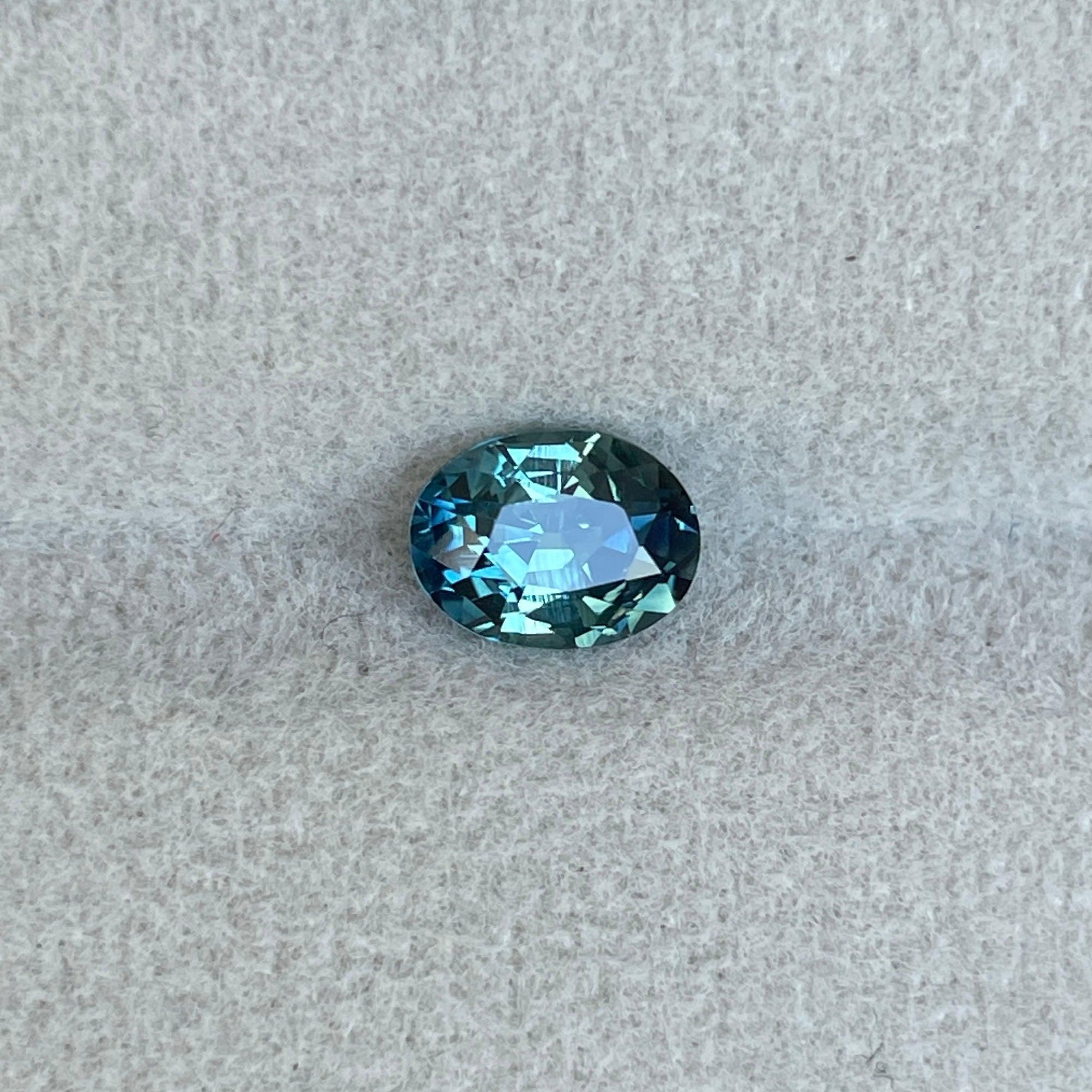 natural blue green sapphire