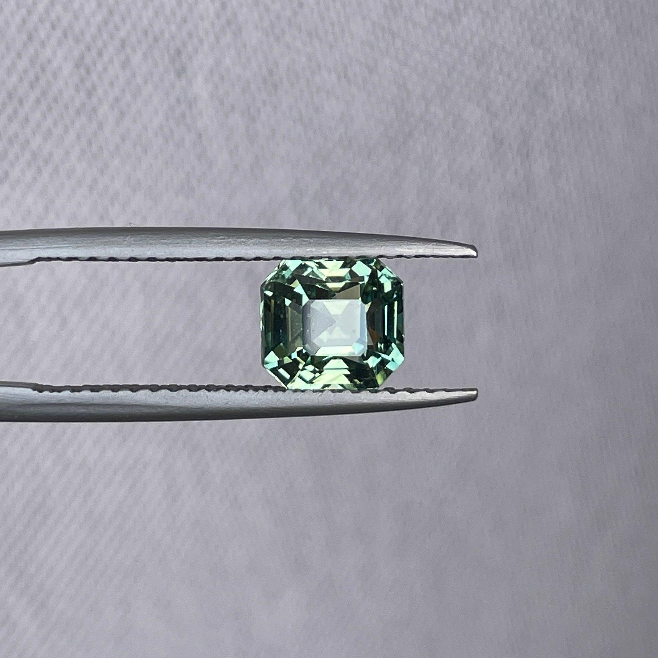 natural blue green sapphire