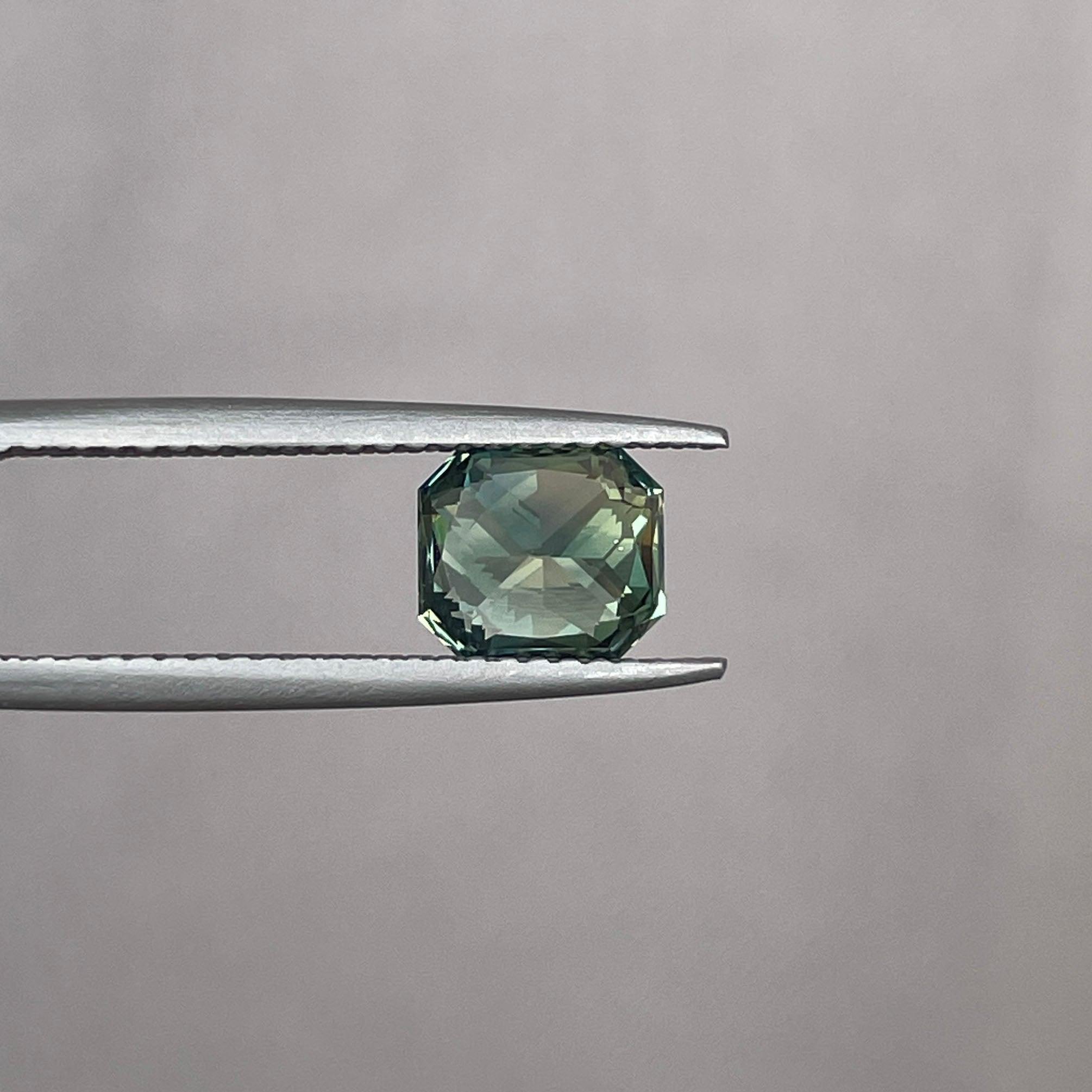 natural blue green sapphire