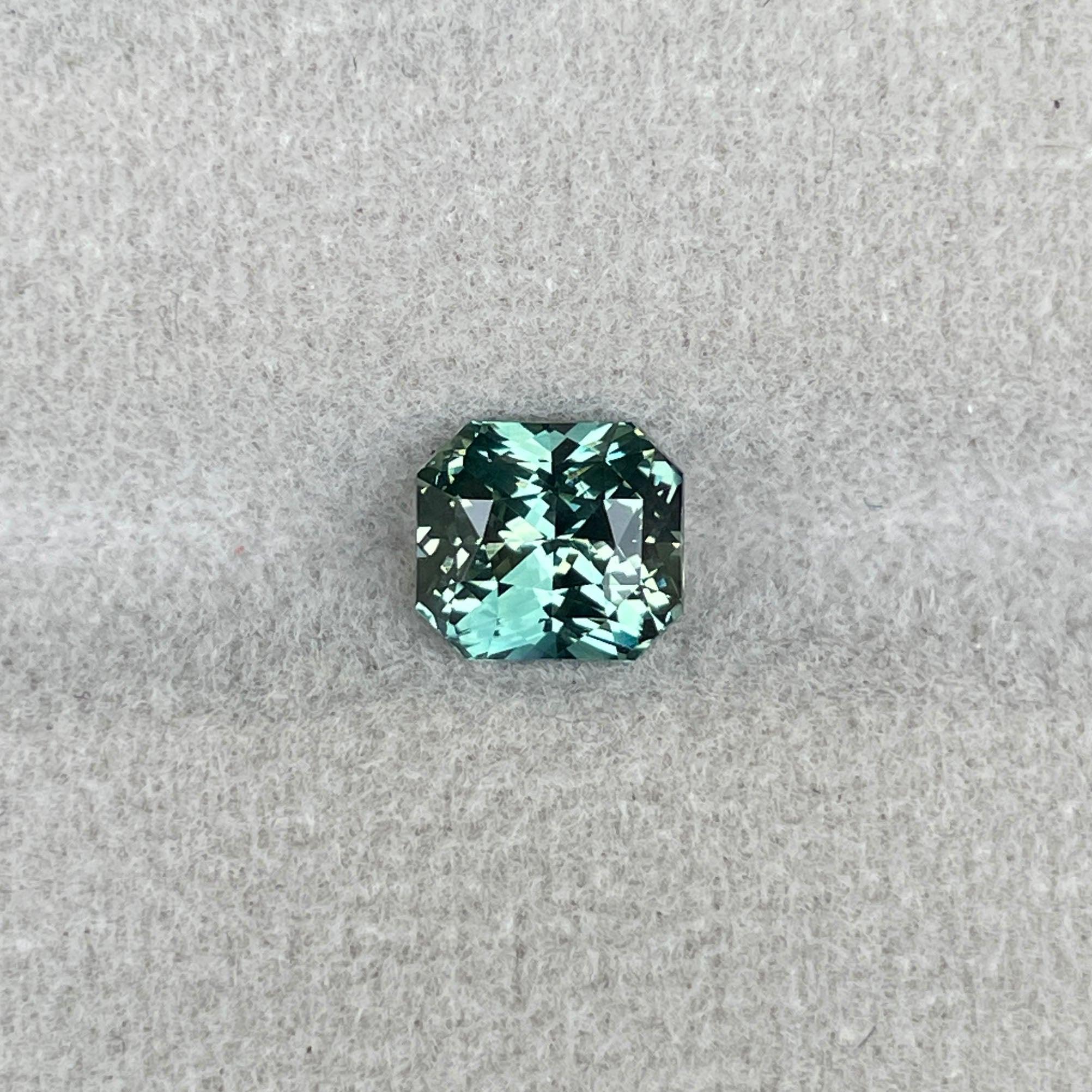natural blue green sapphire