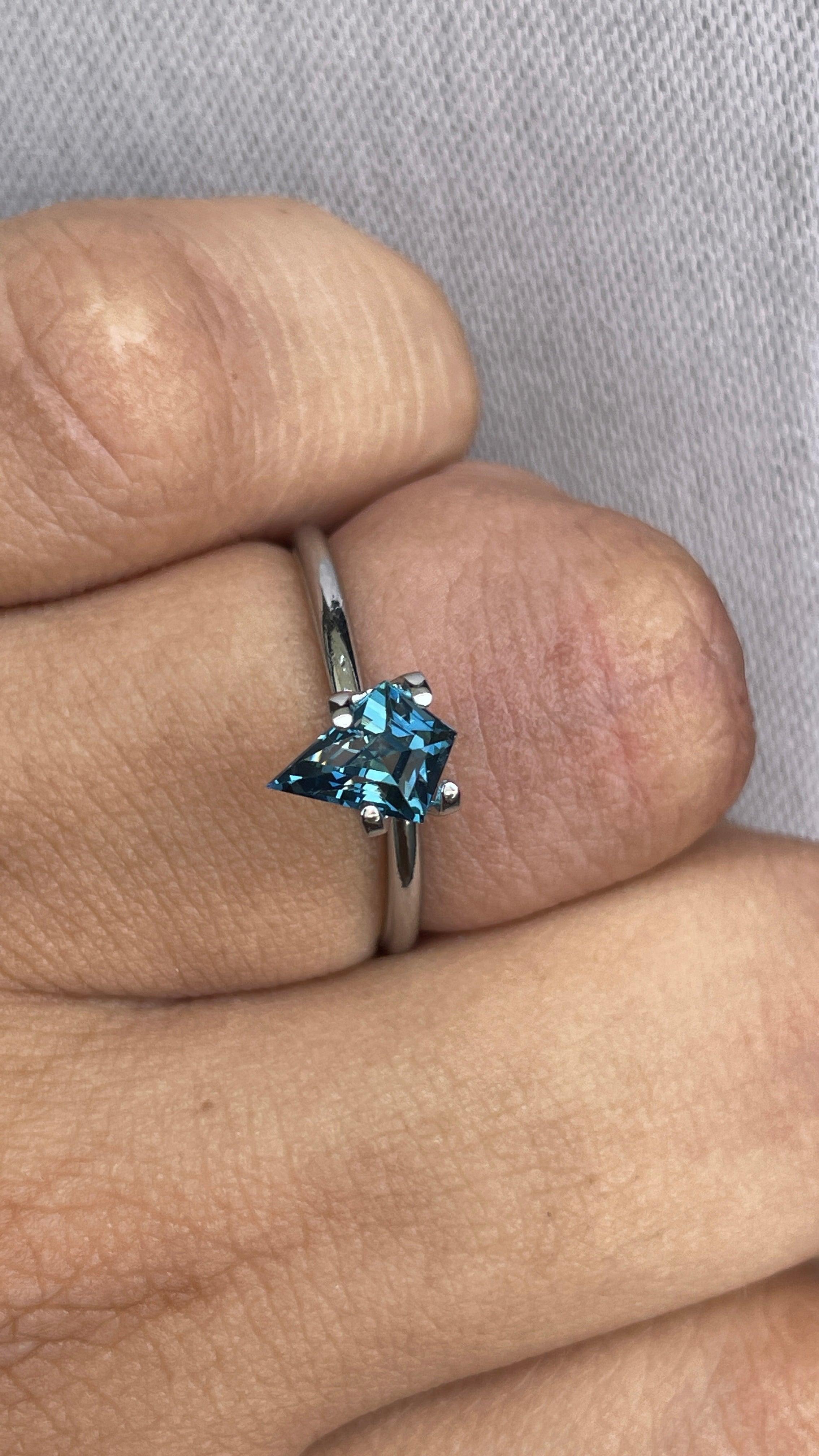 natural blue green sapphire