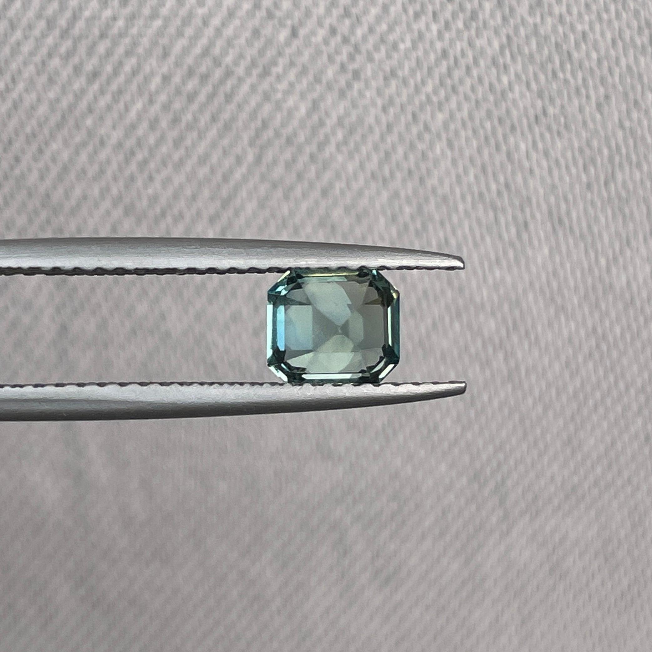 natural blue green sapphire