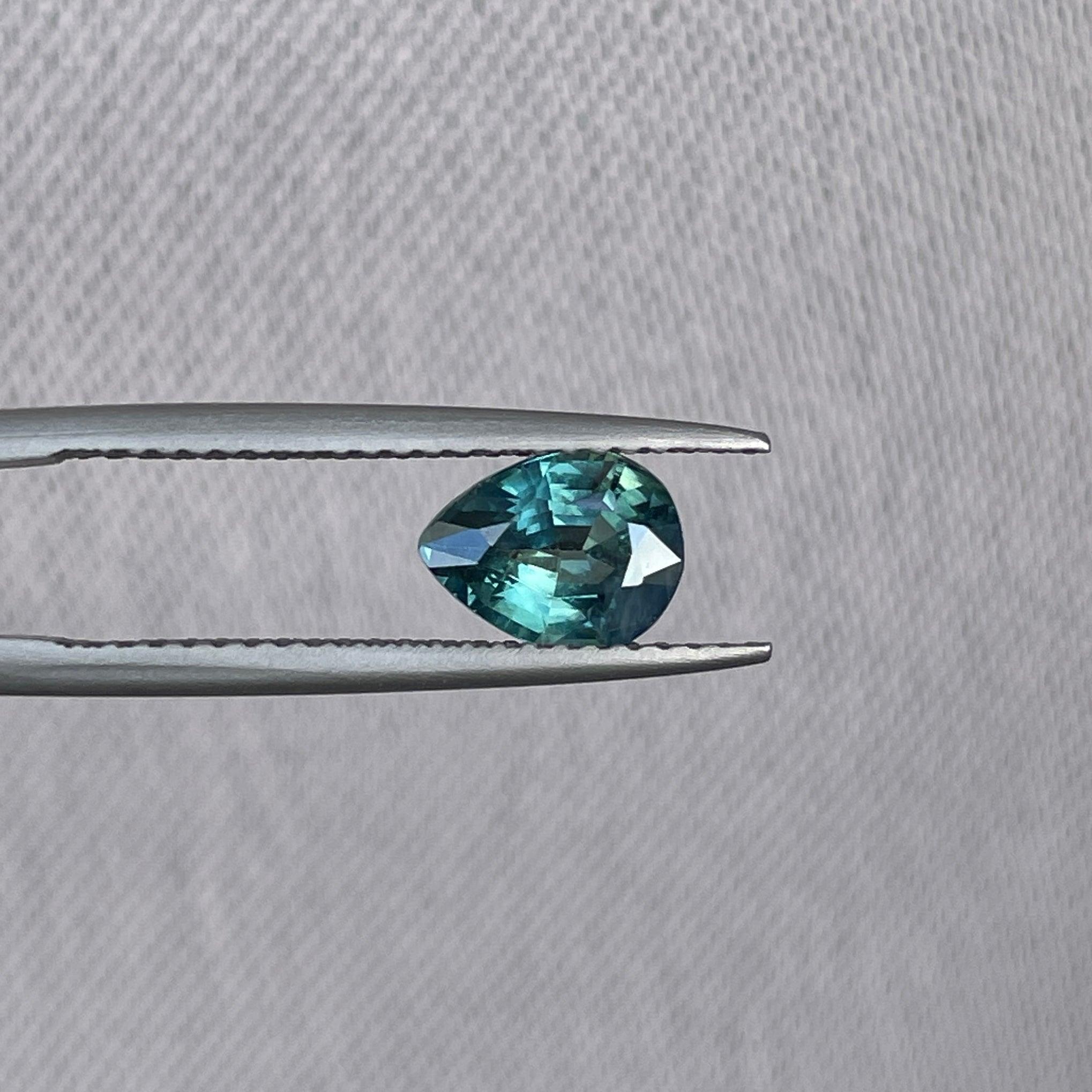 natural blue green sapphire