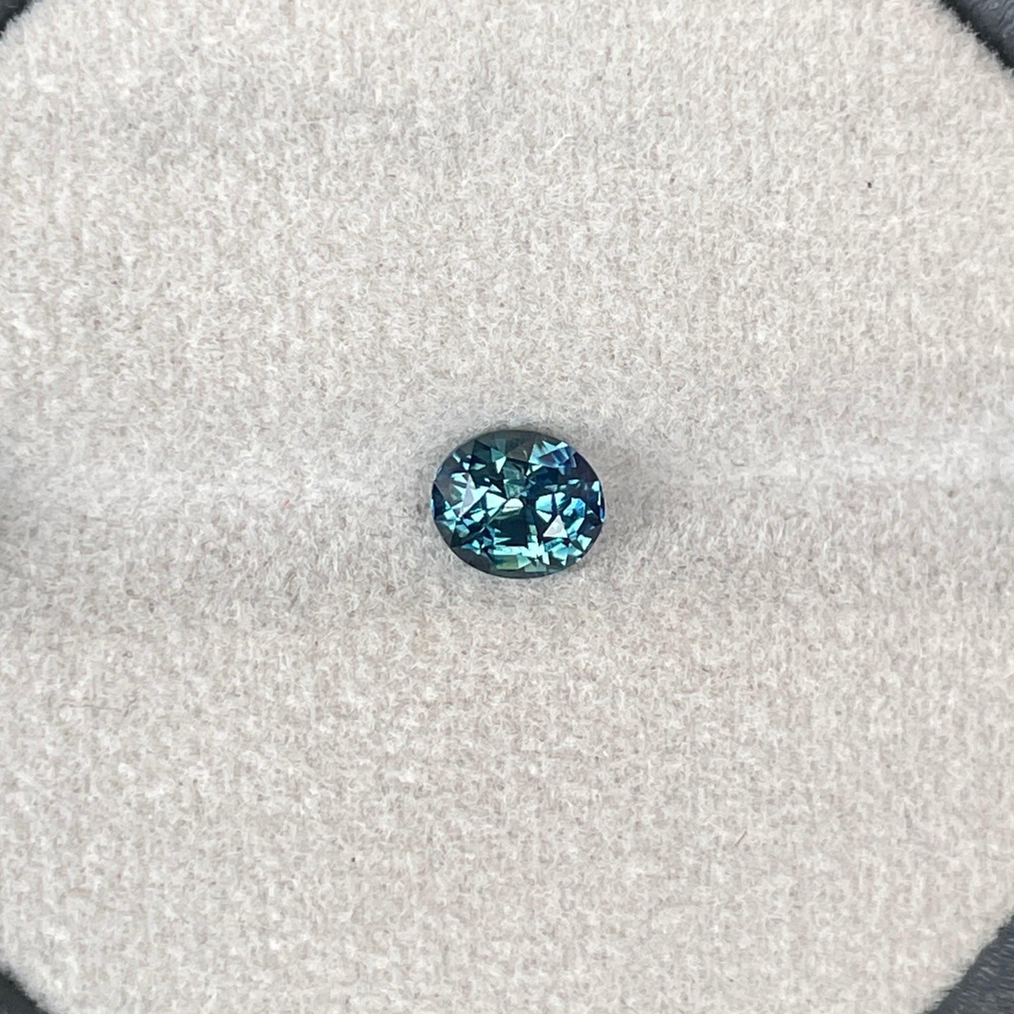 natural blue green sapphire