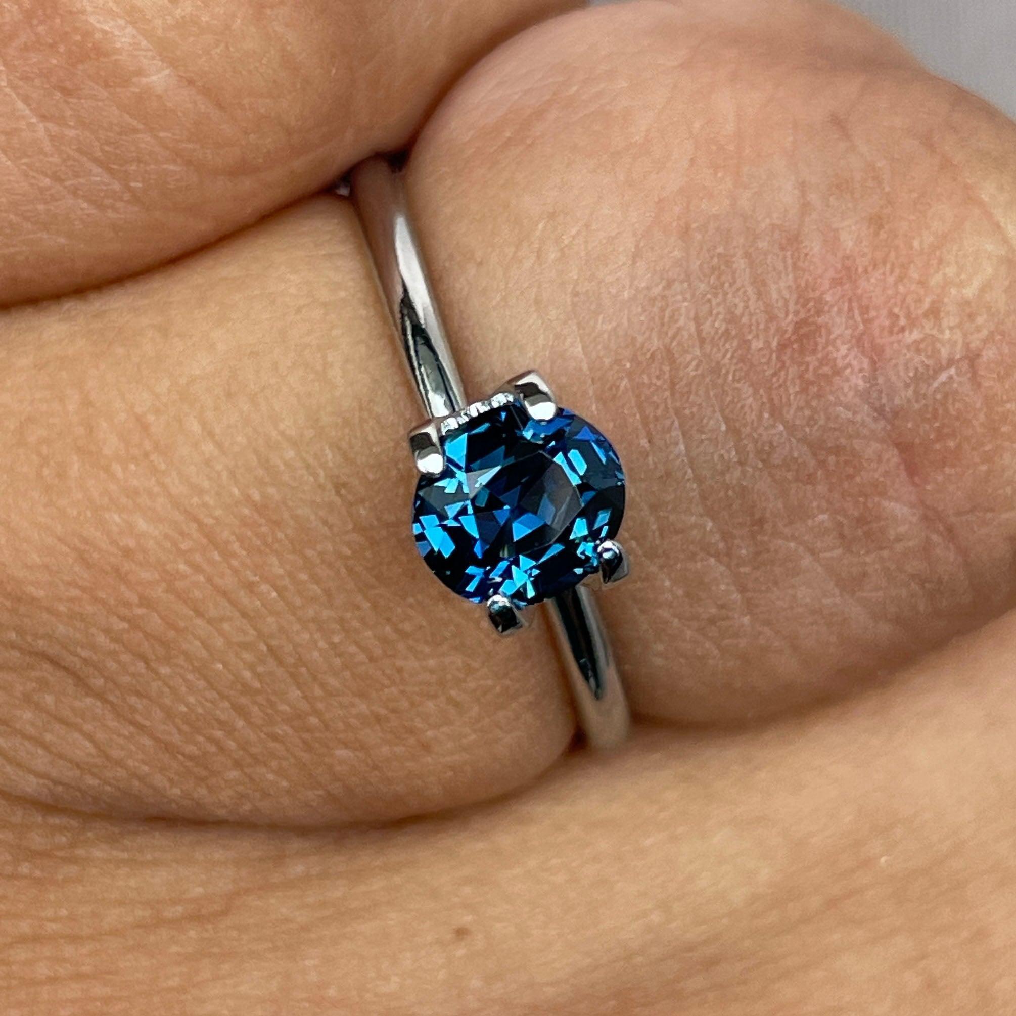 natural blue green sapphire