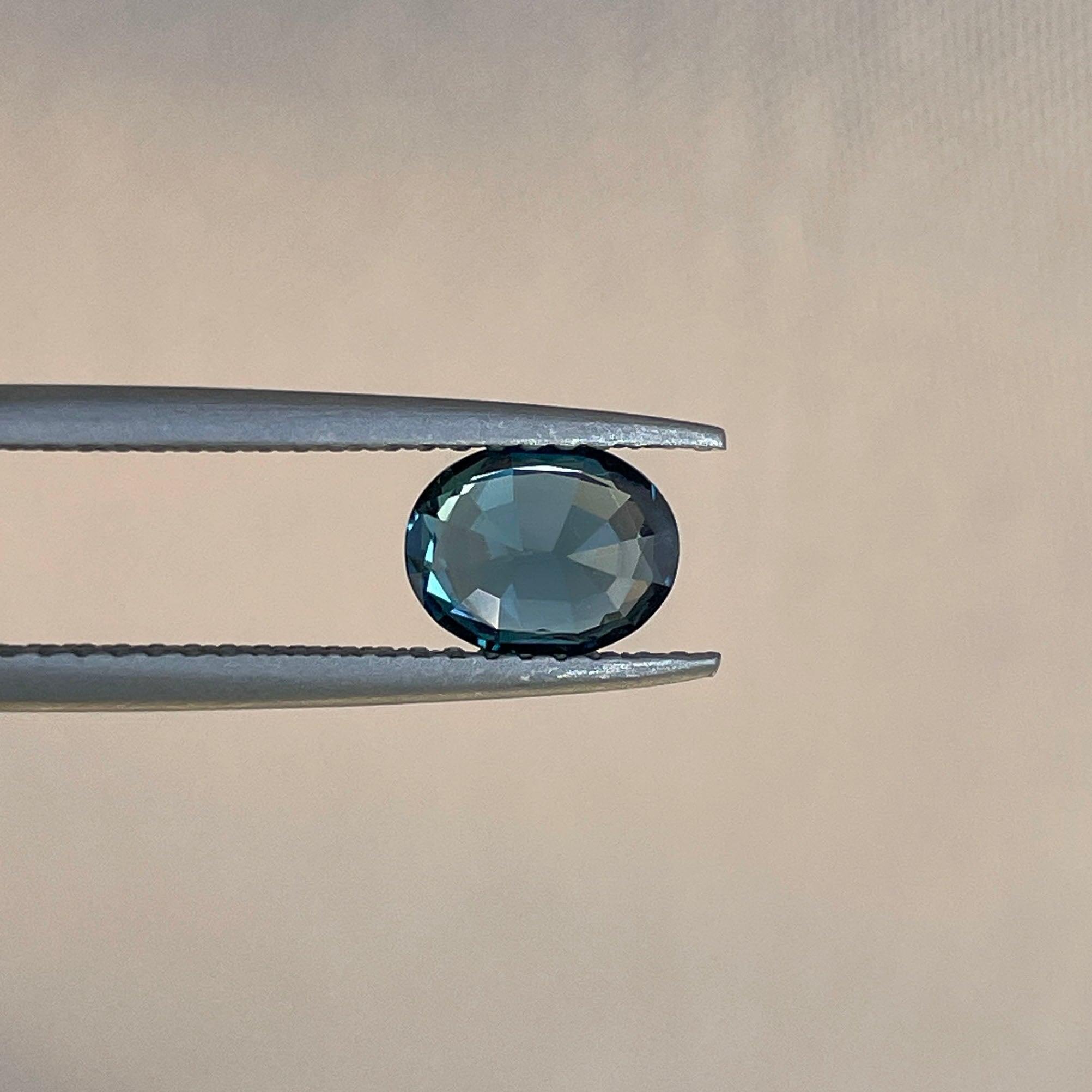 natural blue green sapphire