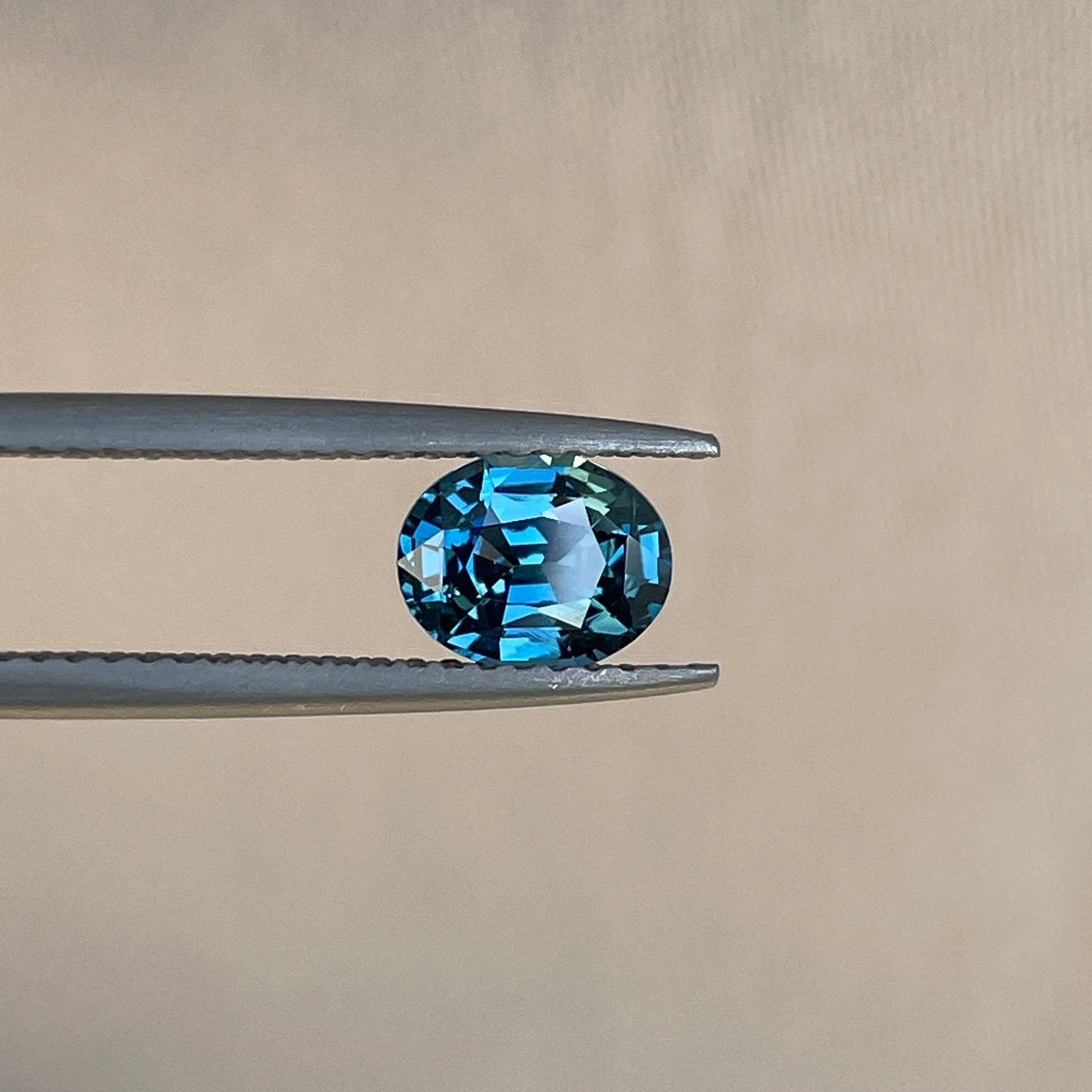natural blue green sapphire
