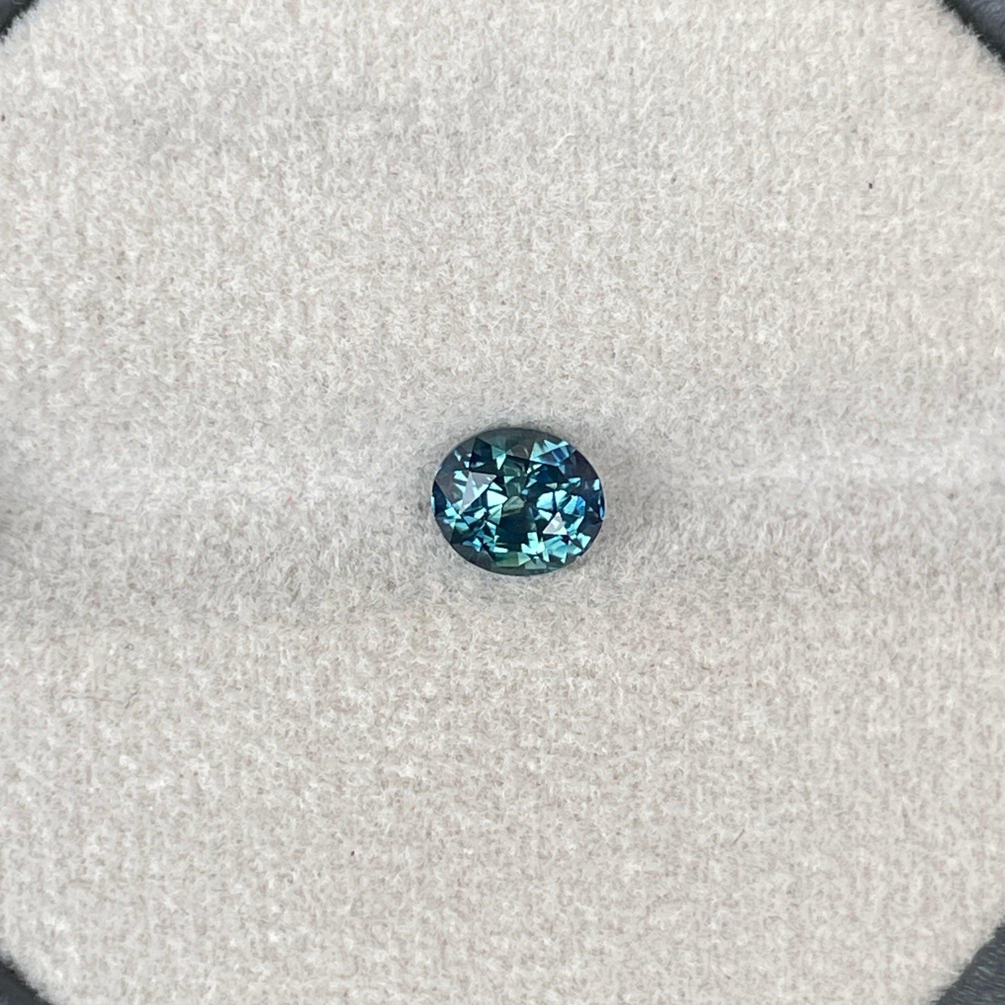 natural blue green sapphire