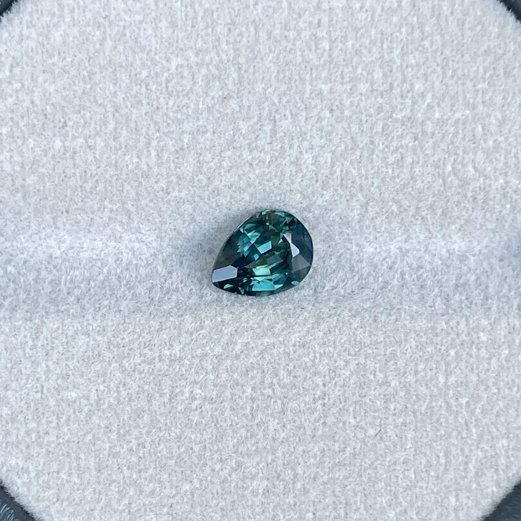 natural blue green sapphire