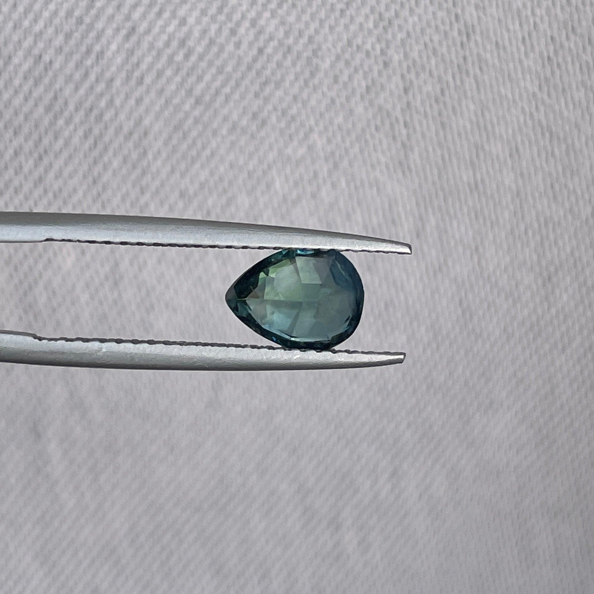 natural blue green sapphire