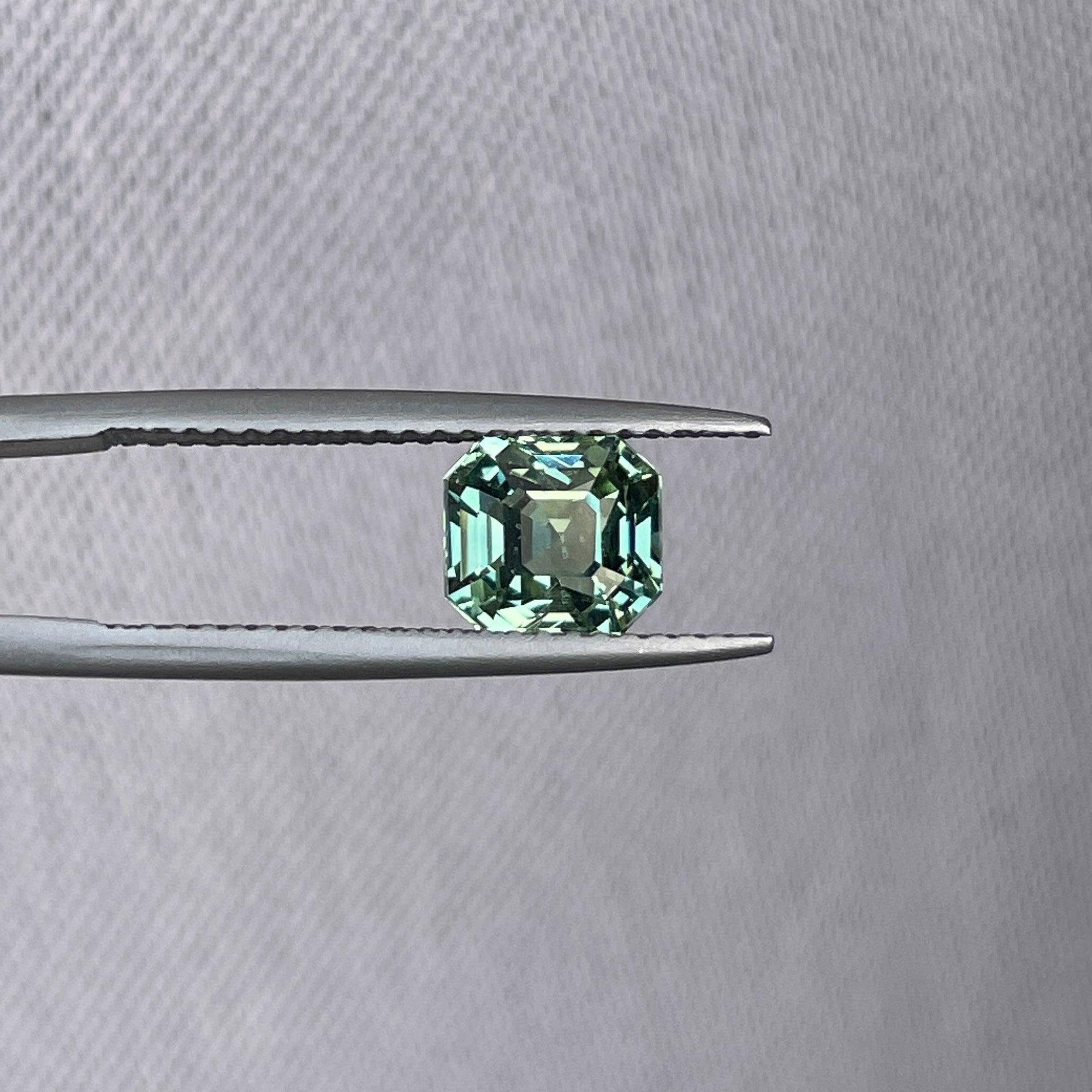 natural blue green sapphire