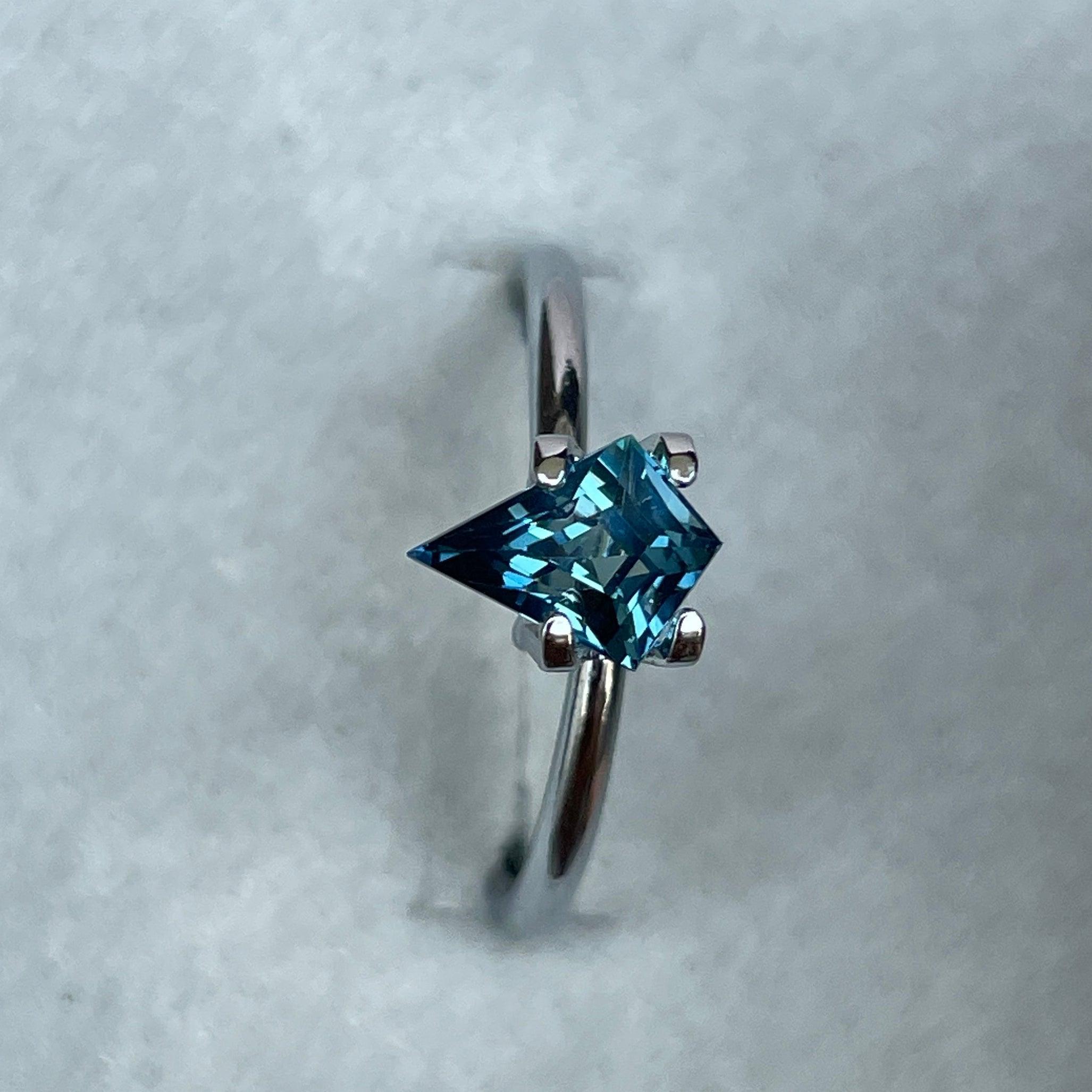 natural blue green sapphire