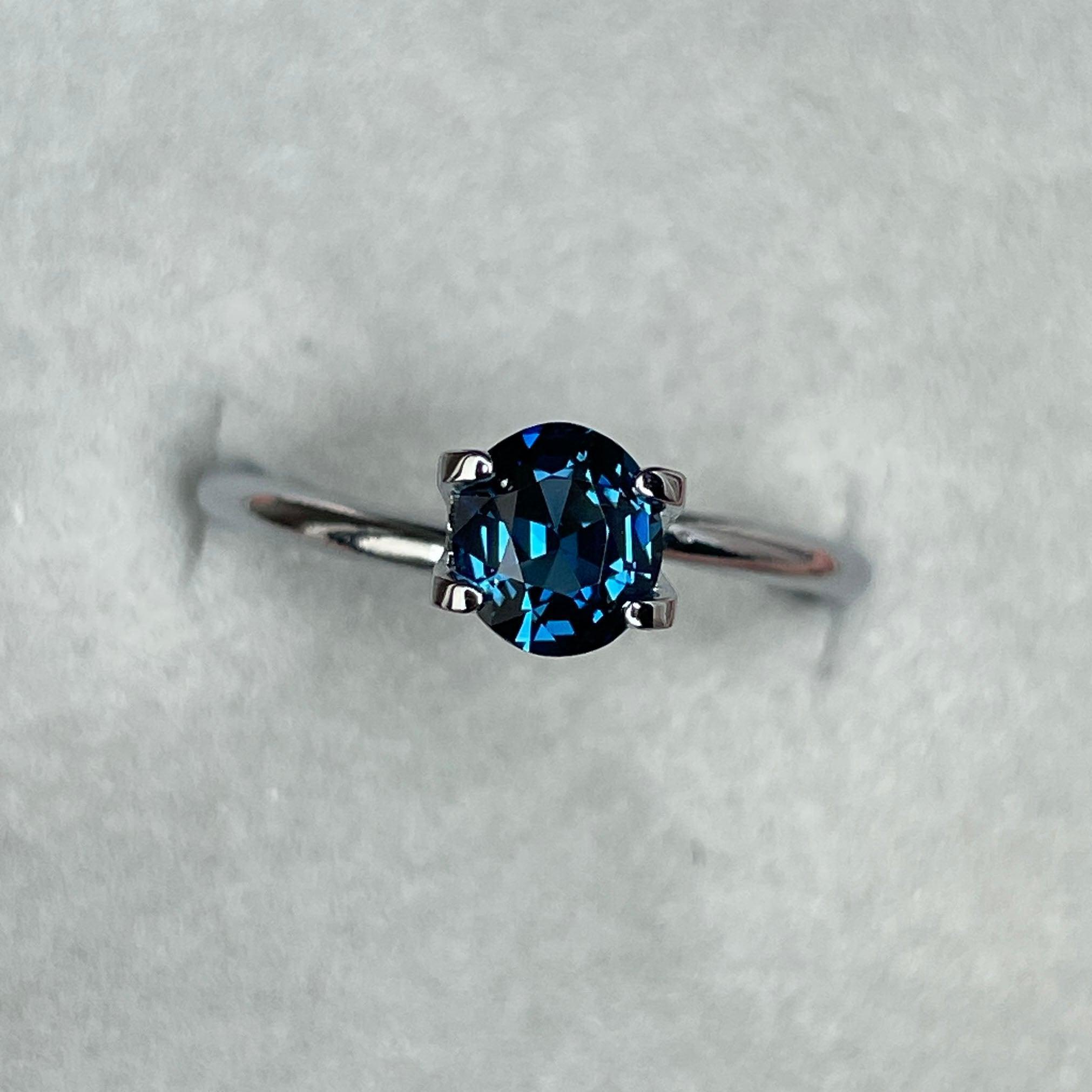 natural blue green sapphire