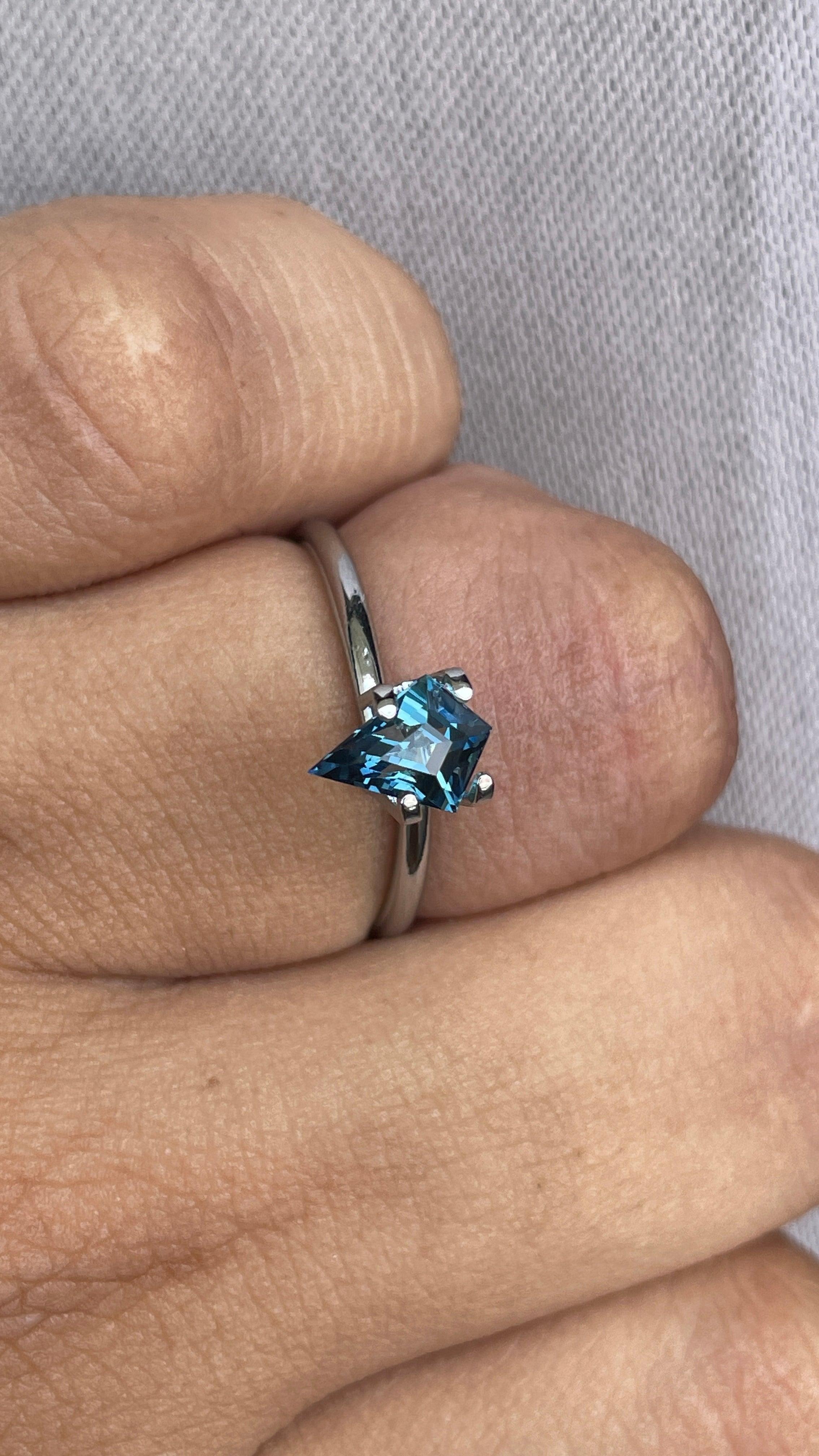 natural blue green sapphire