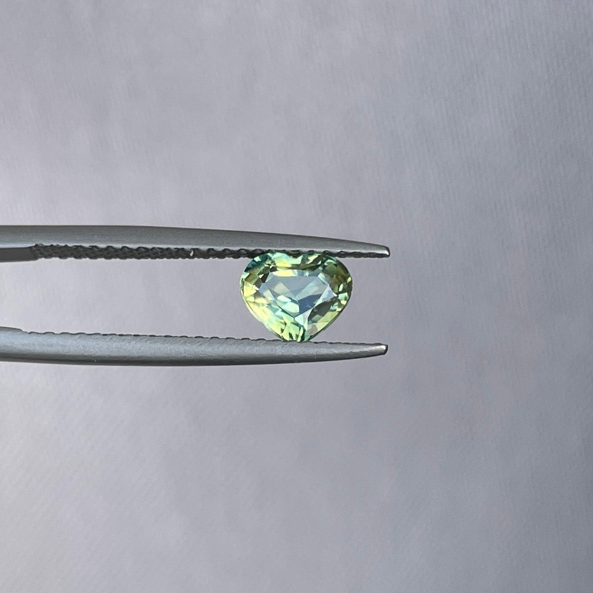 natural blue green sapphire