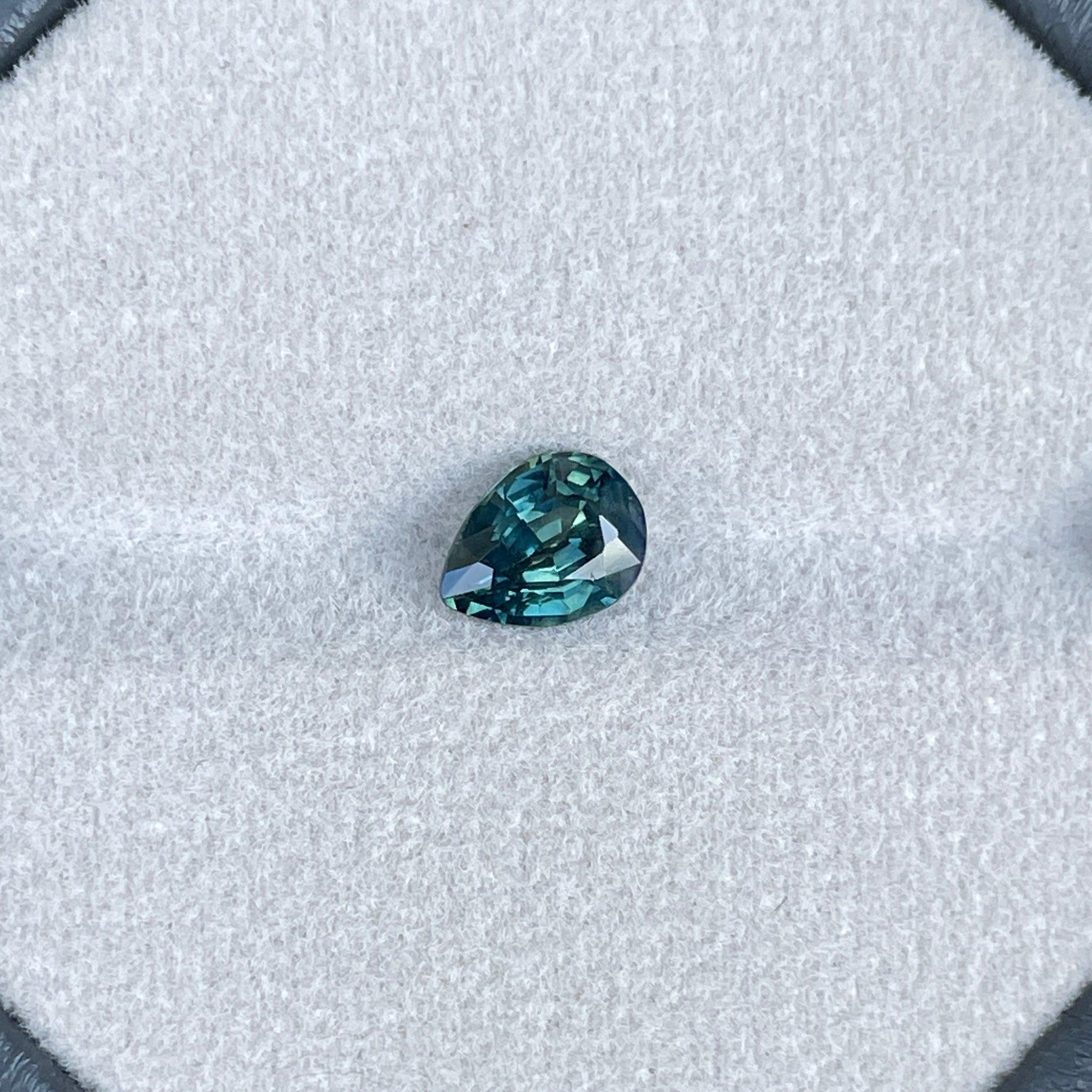 natural blue green sapphire