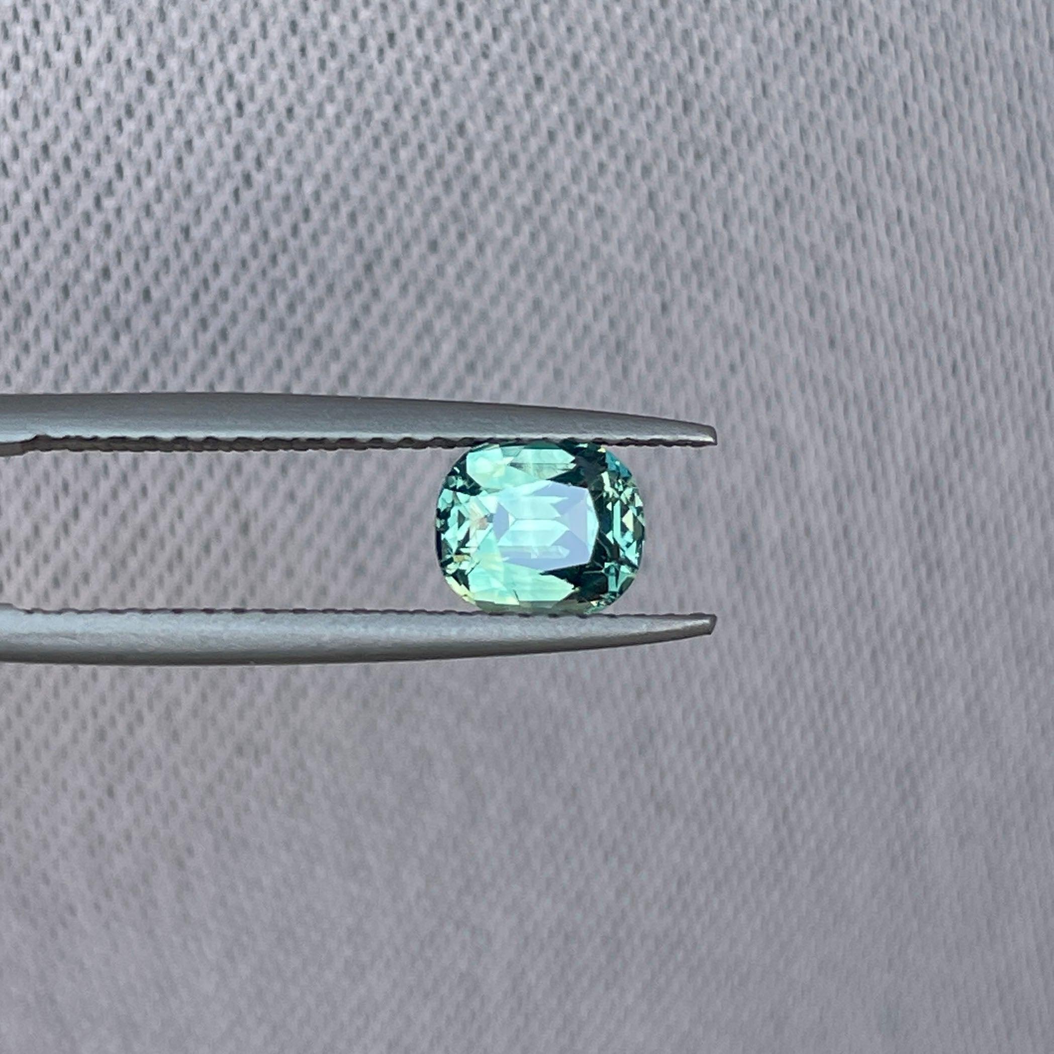 natural green sapphire gemstone