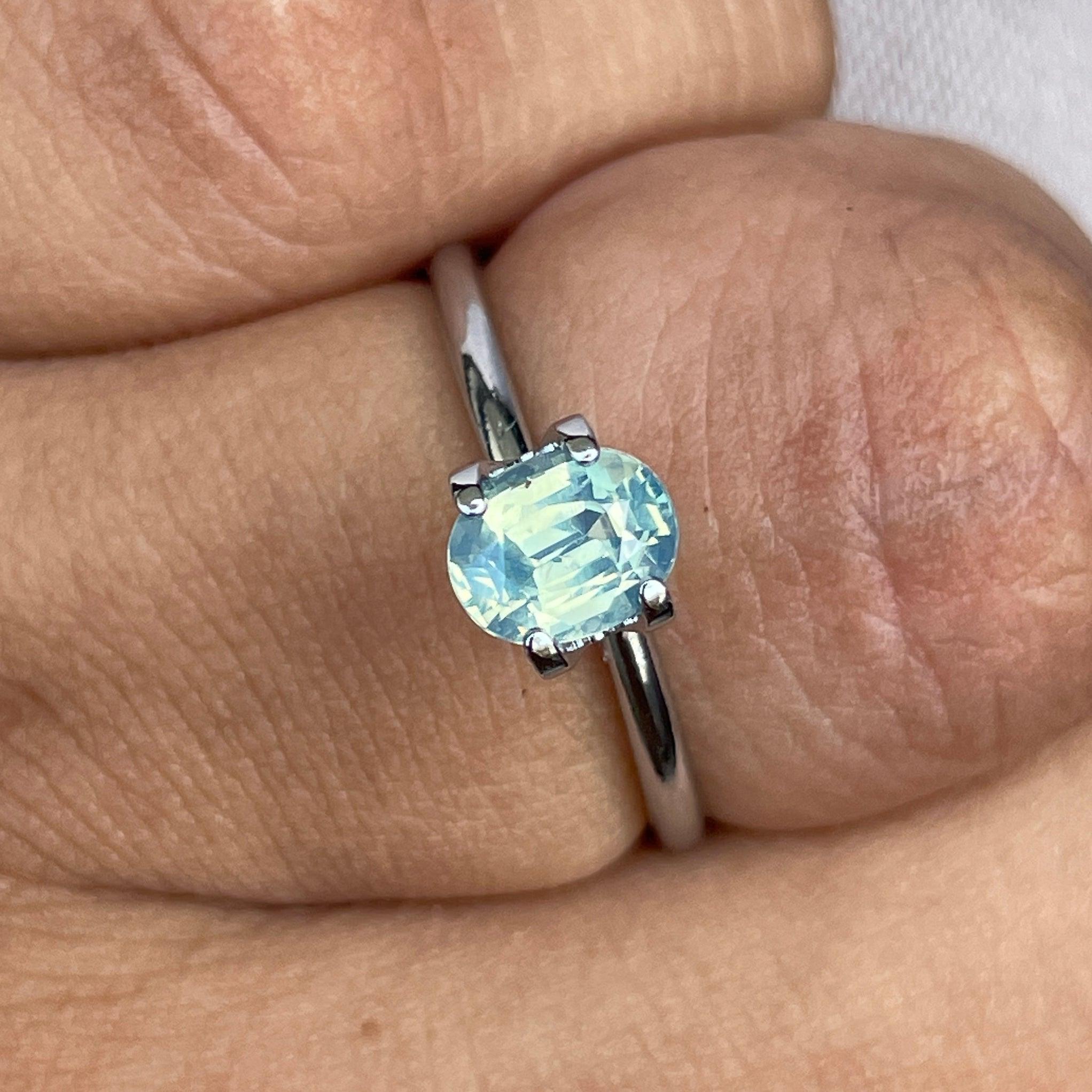natural green sapphire gemstone