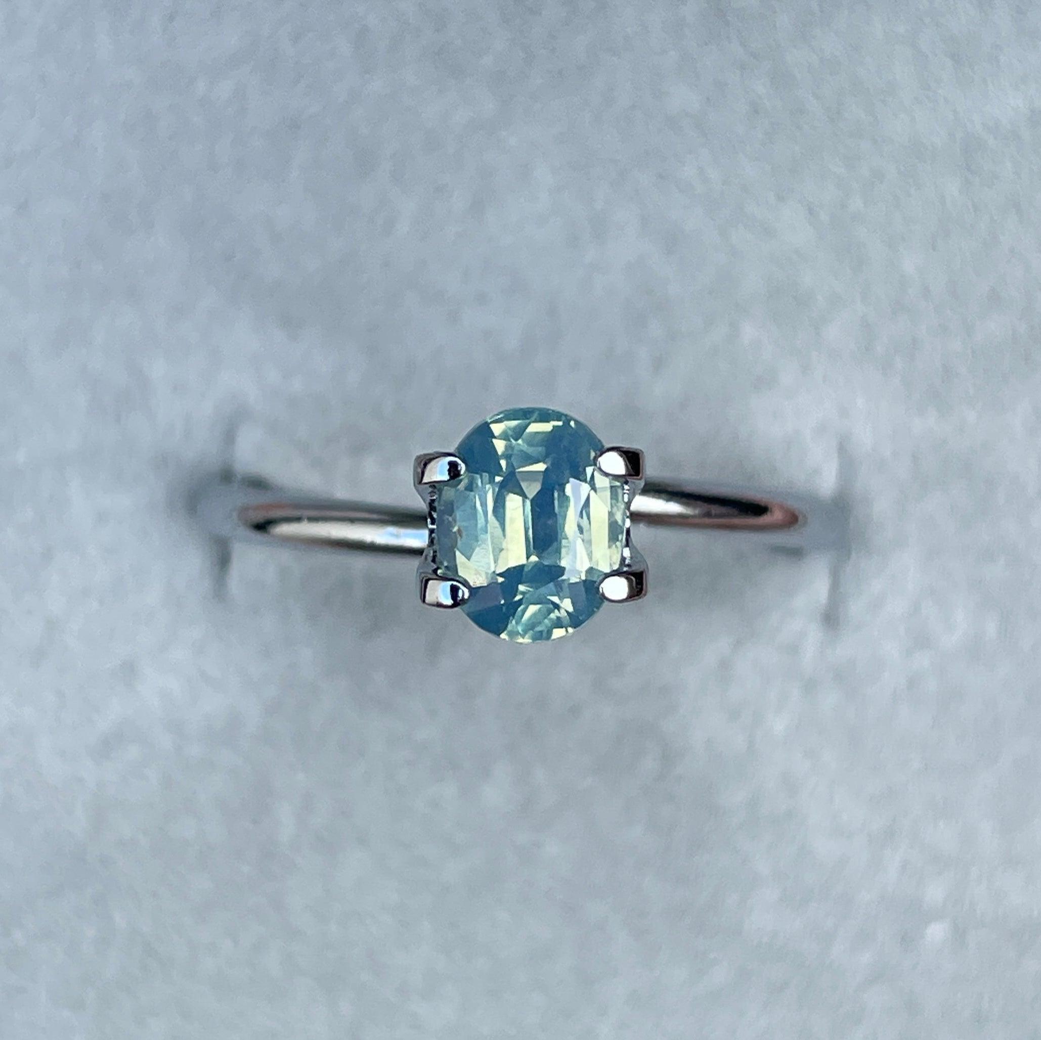 natural green sapphire gemstone