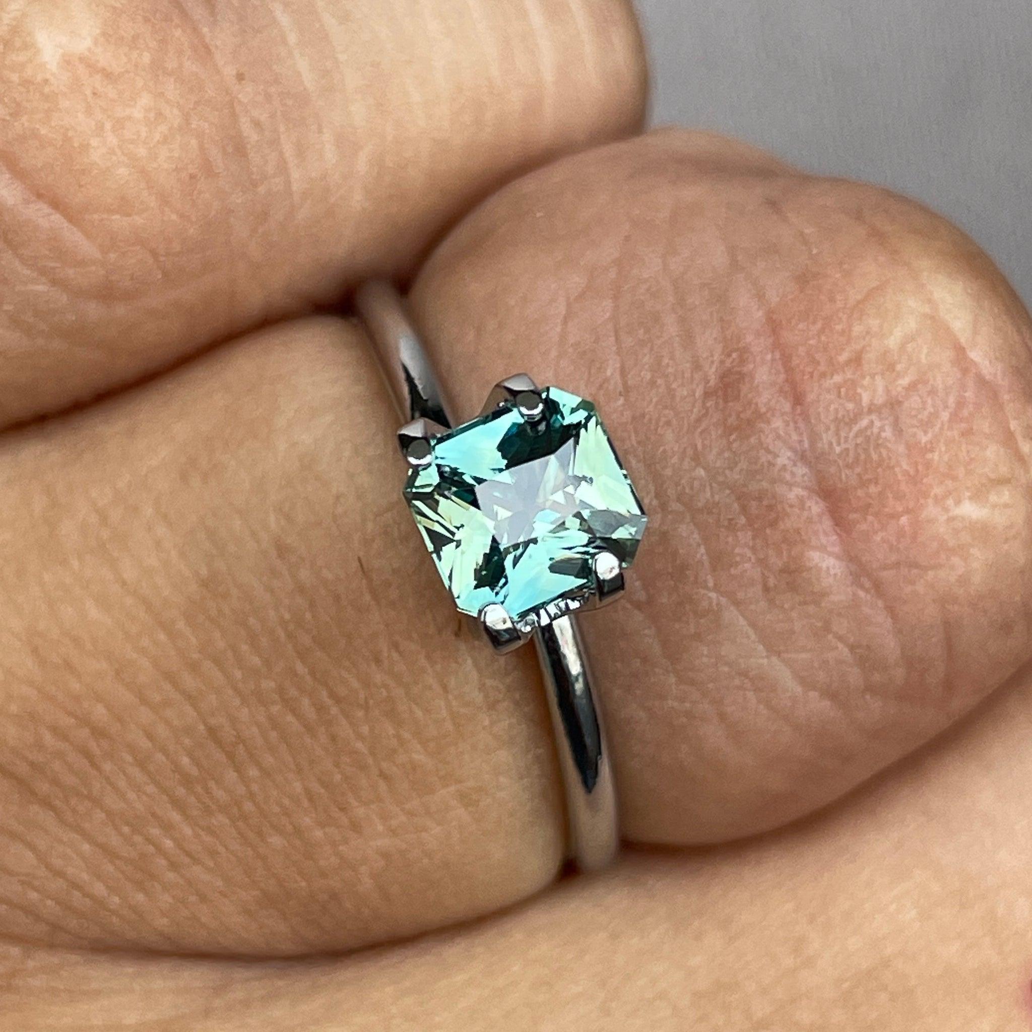 natural green sapphire gemstone