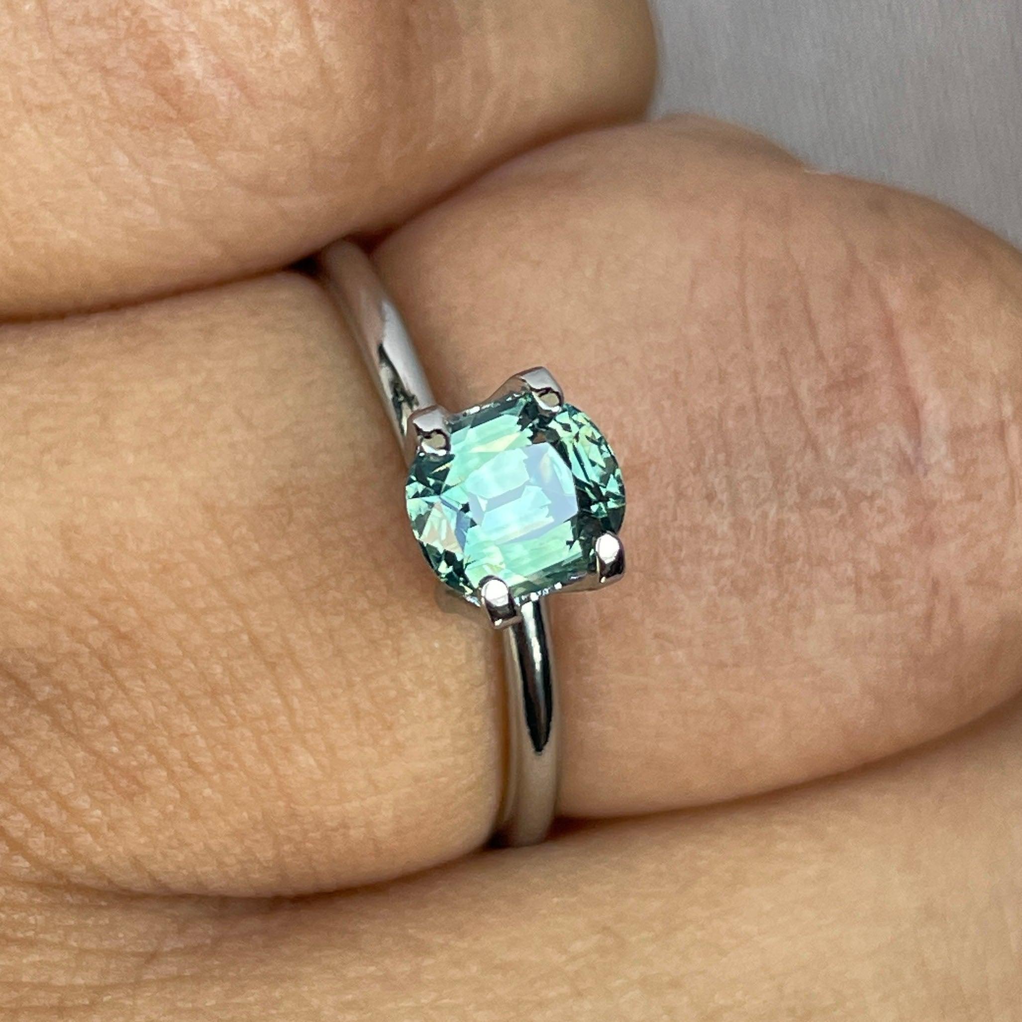 natural green sapphire gemstone