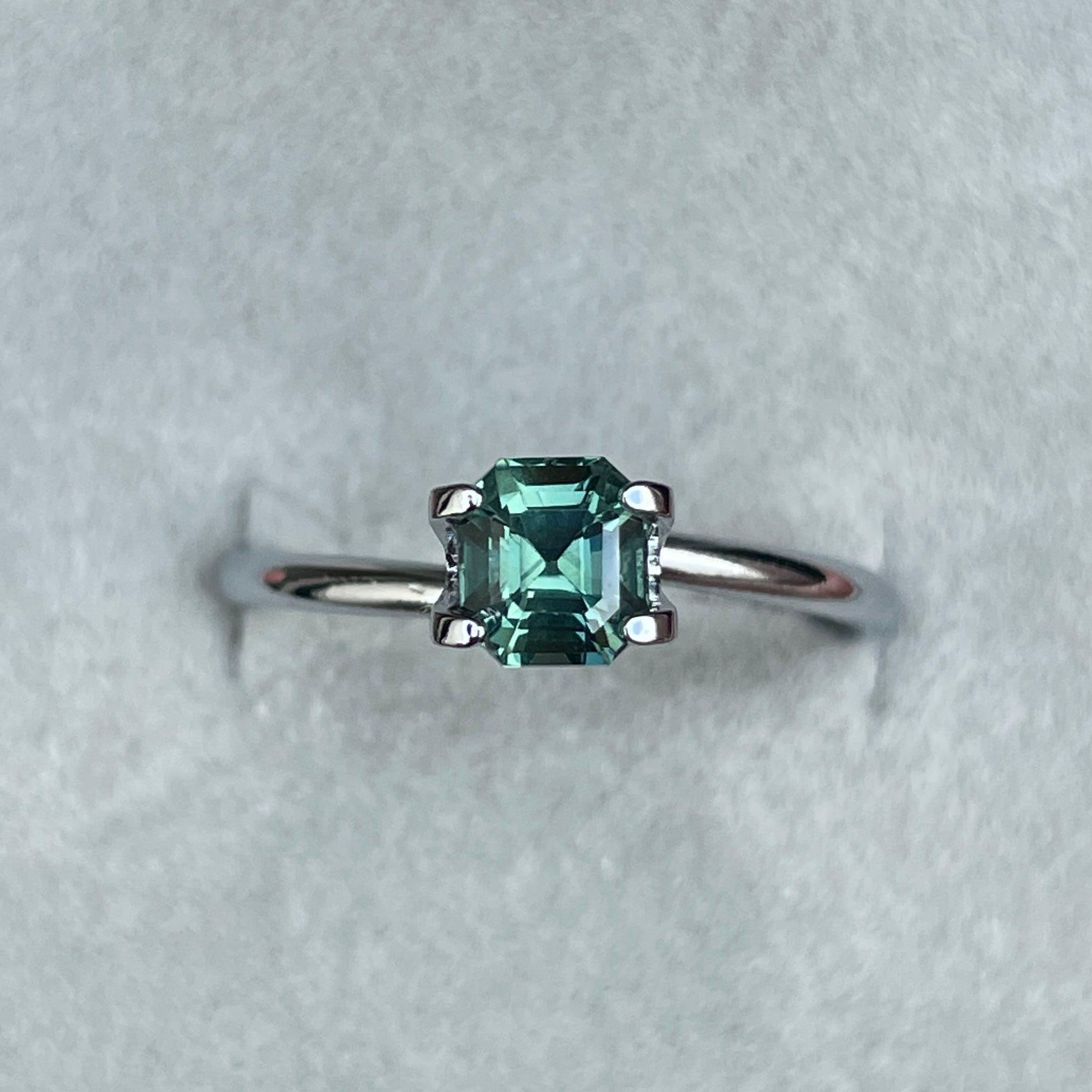 natural green sapphire gemstone