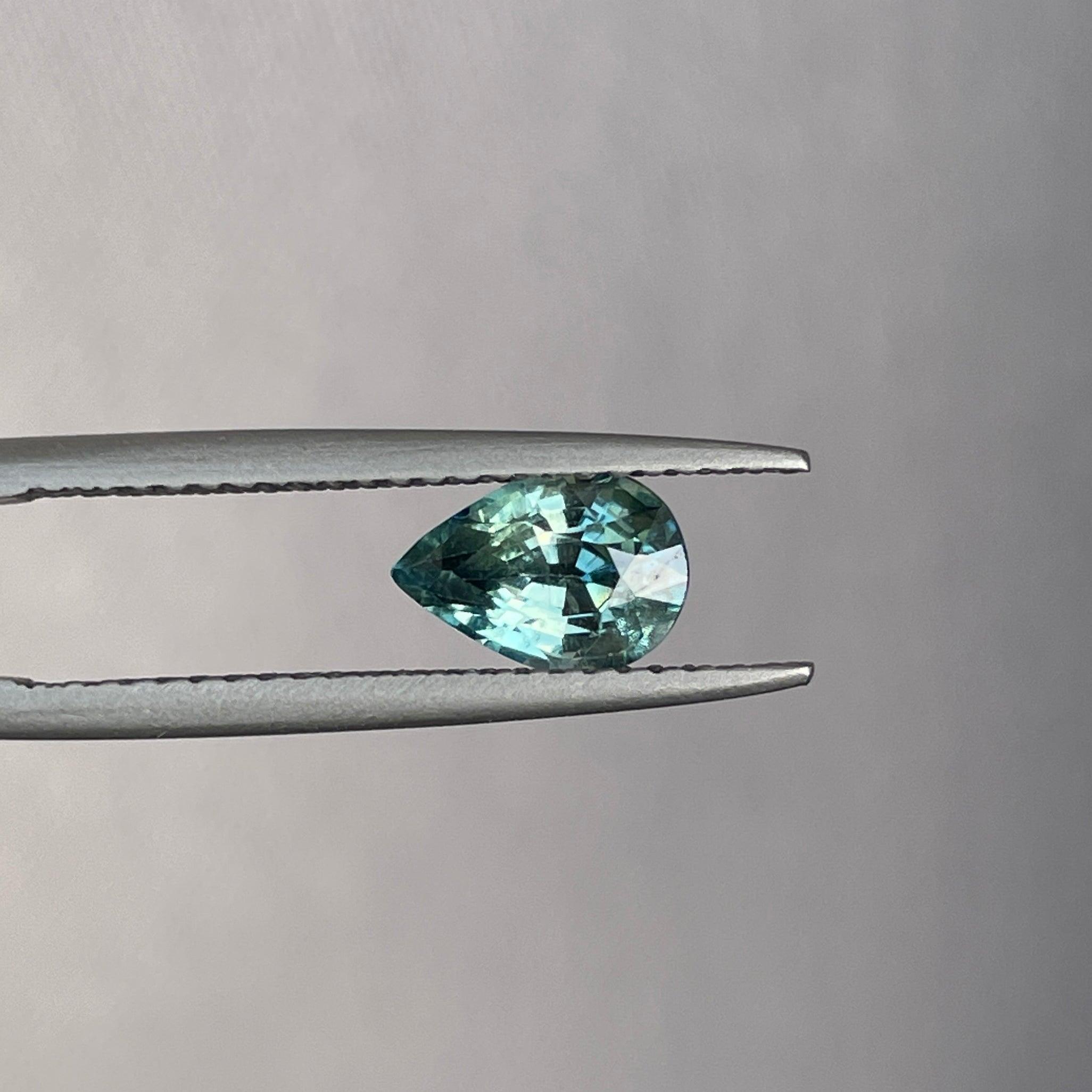 natural green sapphire gemstone