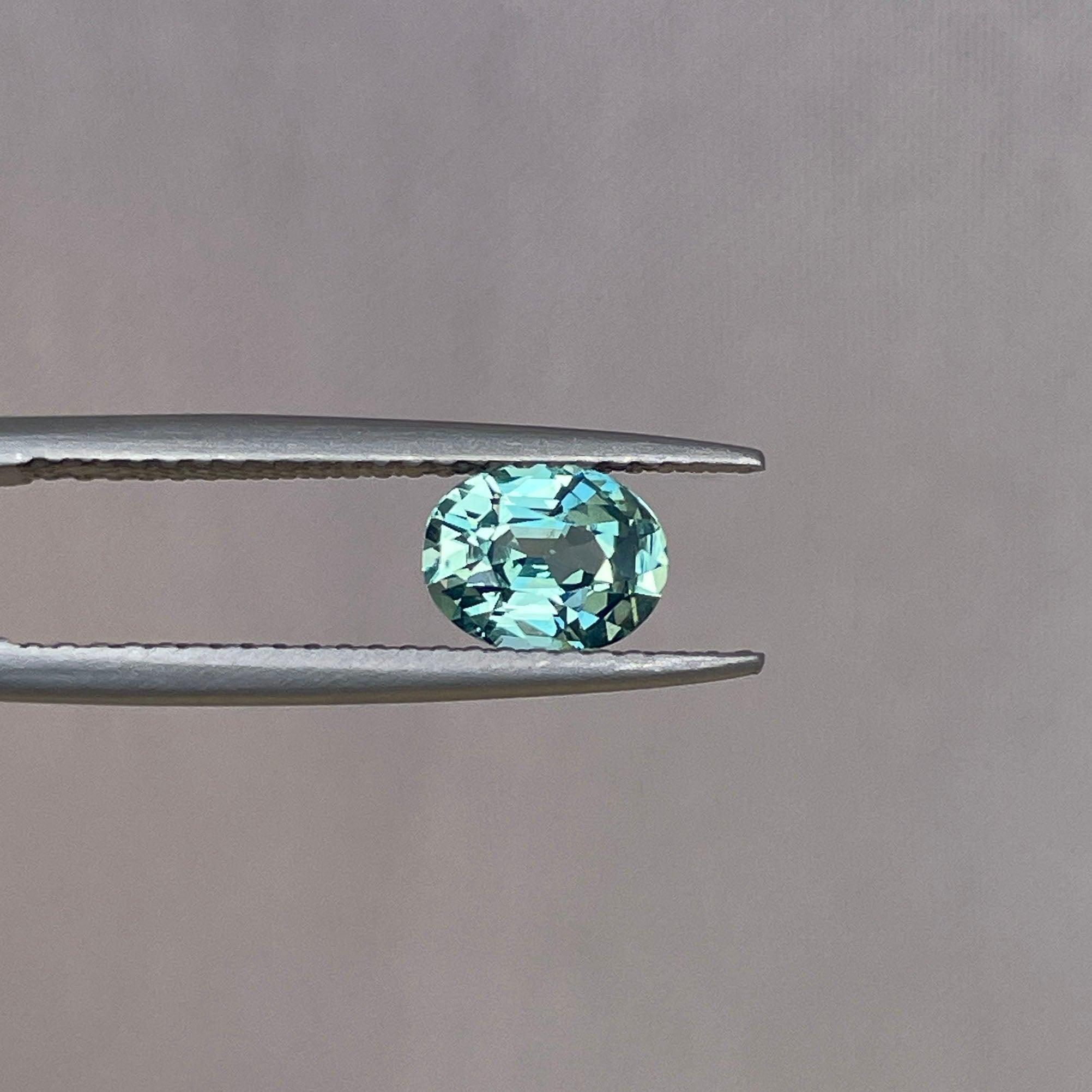natural green sapphire gemstone