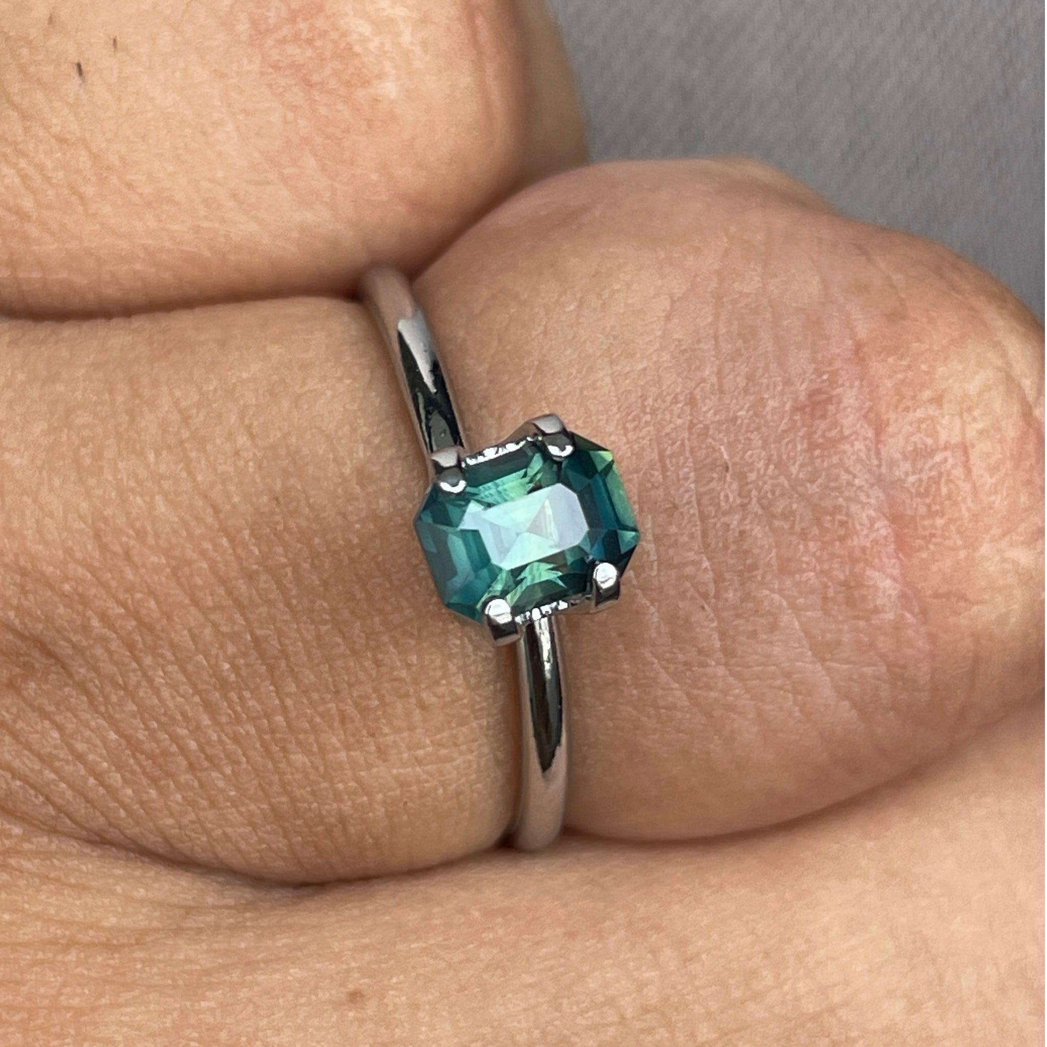 natural green sapphire gemstone