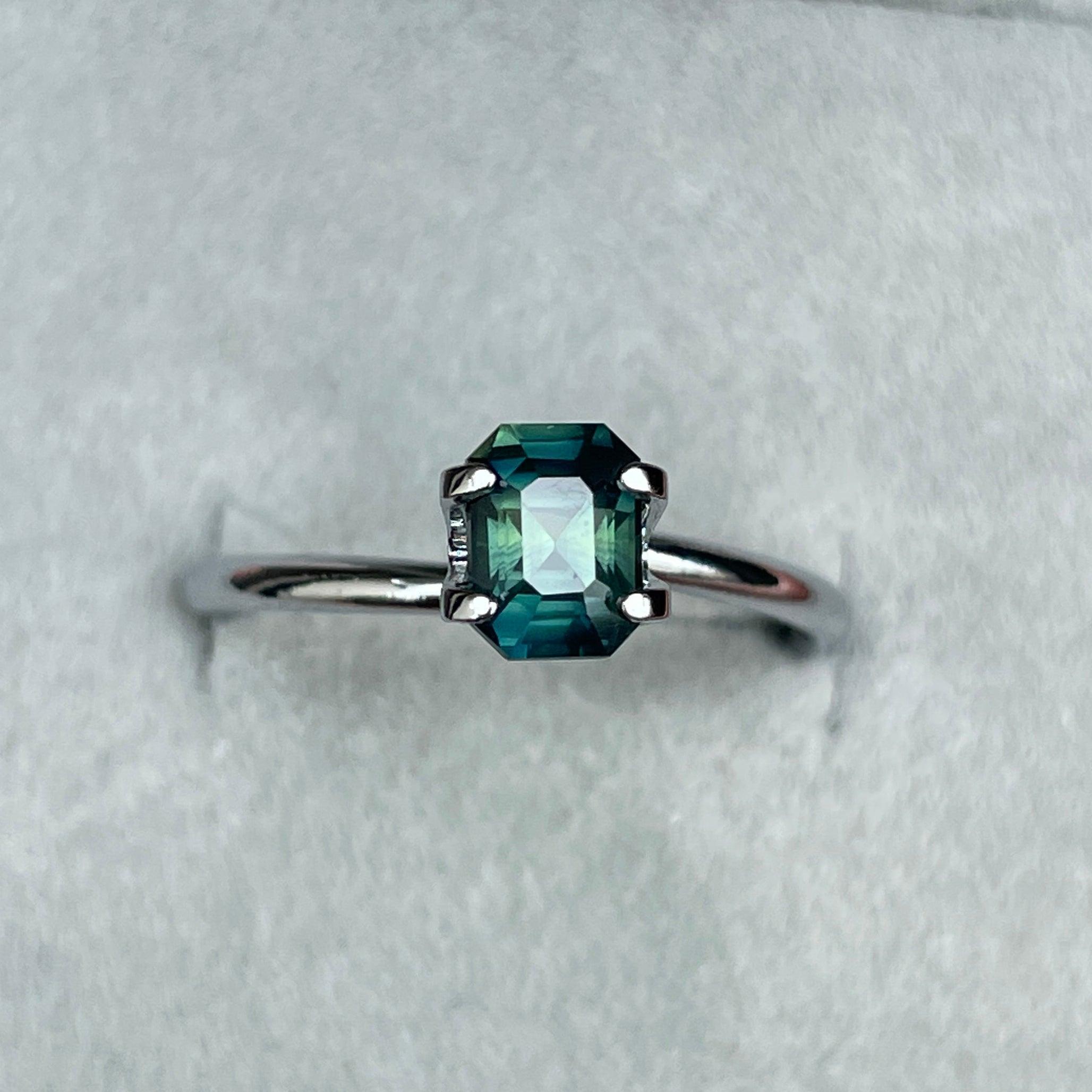 natural green sapphire gemstone