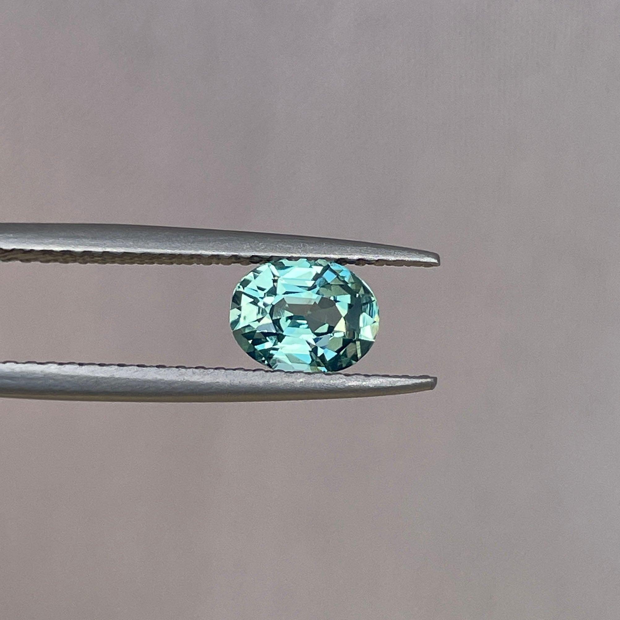 natural green sapphire gemstone